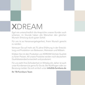 XDREAM Wasserkissen Kopfkissen, 40x80 cm und 50x70 cm, inkl. Fülltrichter, 1-tlg., individuelle Stützwirkung durch anpassbare Füllmenge, Auslaufschutz