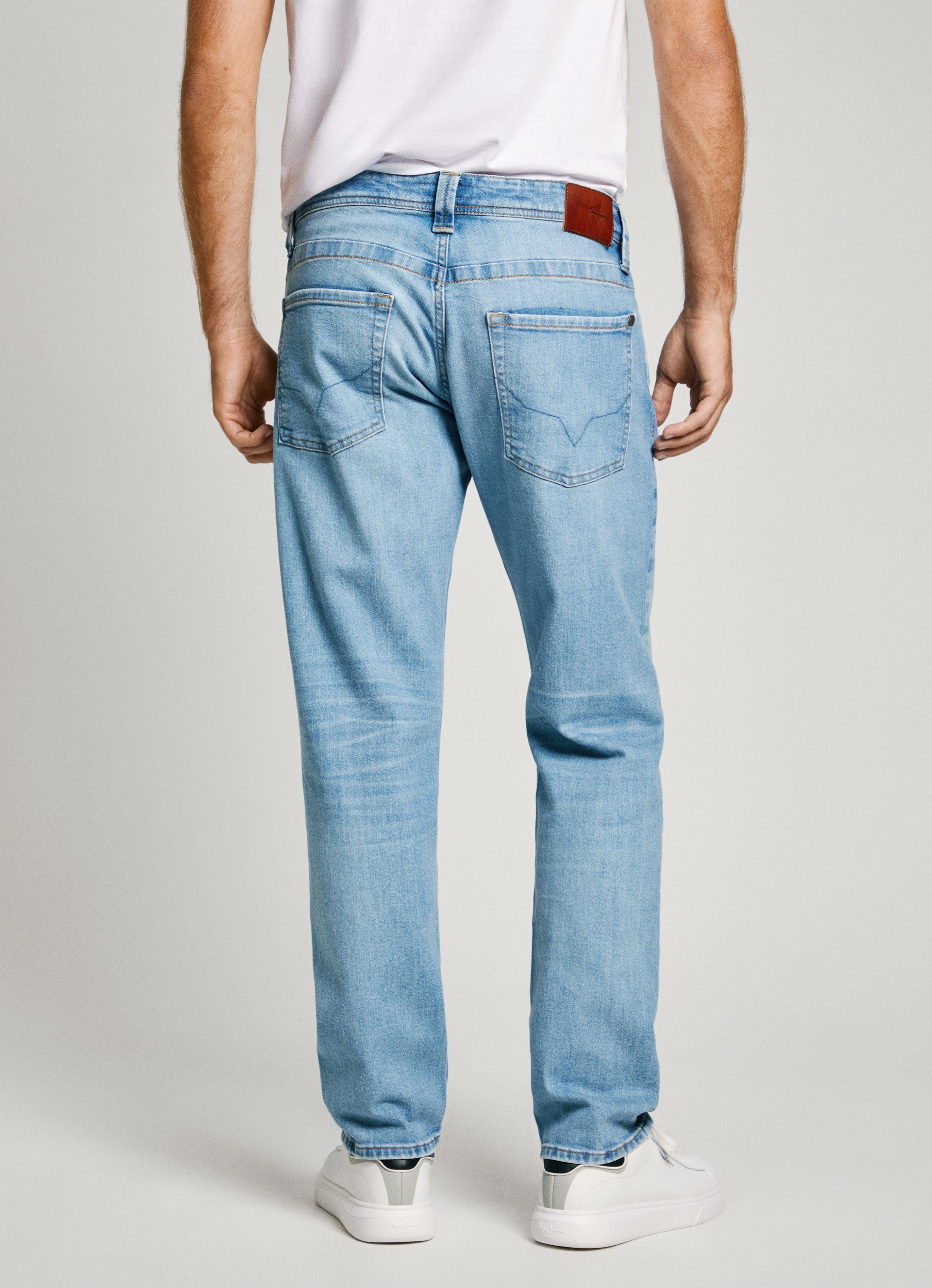 Pepe Jeans Herren Jeans Cash - Regular Fit - Blau - Light Used Wiser günstig online kaufen