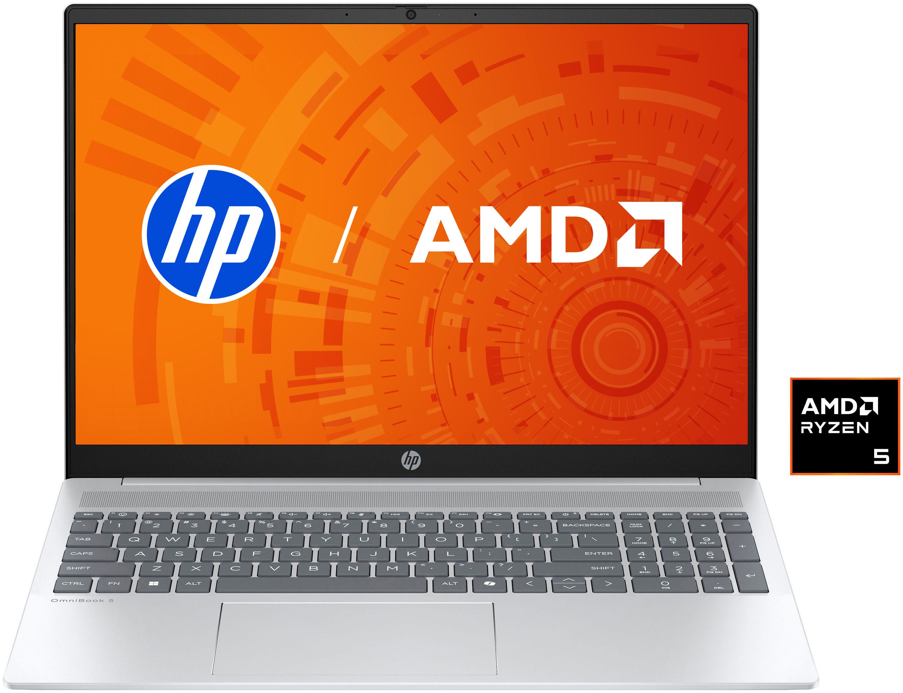 HP OmniBook 5 16-af1252ng Notebook (40,64 cm/16 Zoll, AMD Ryzen™ AI 5 340, Radeon, 512 GB SSD)