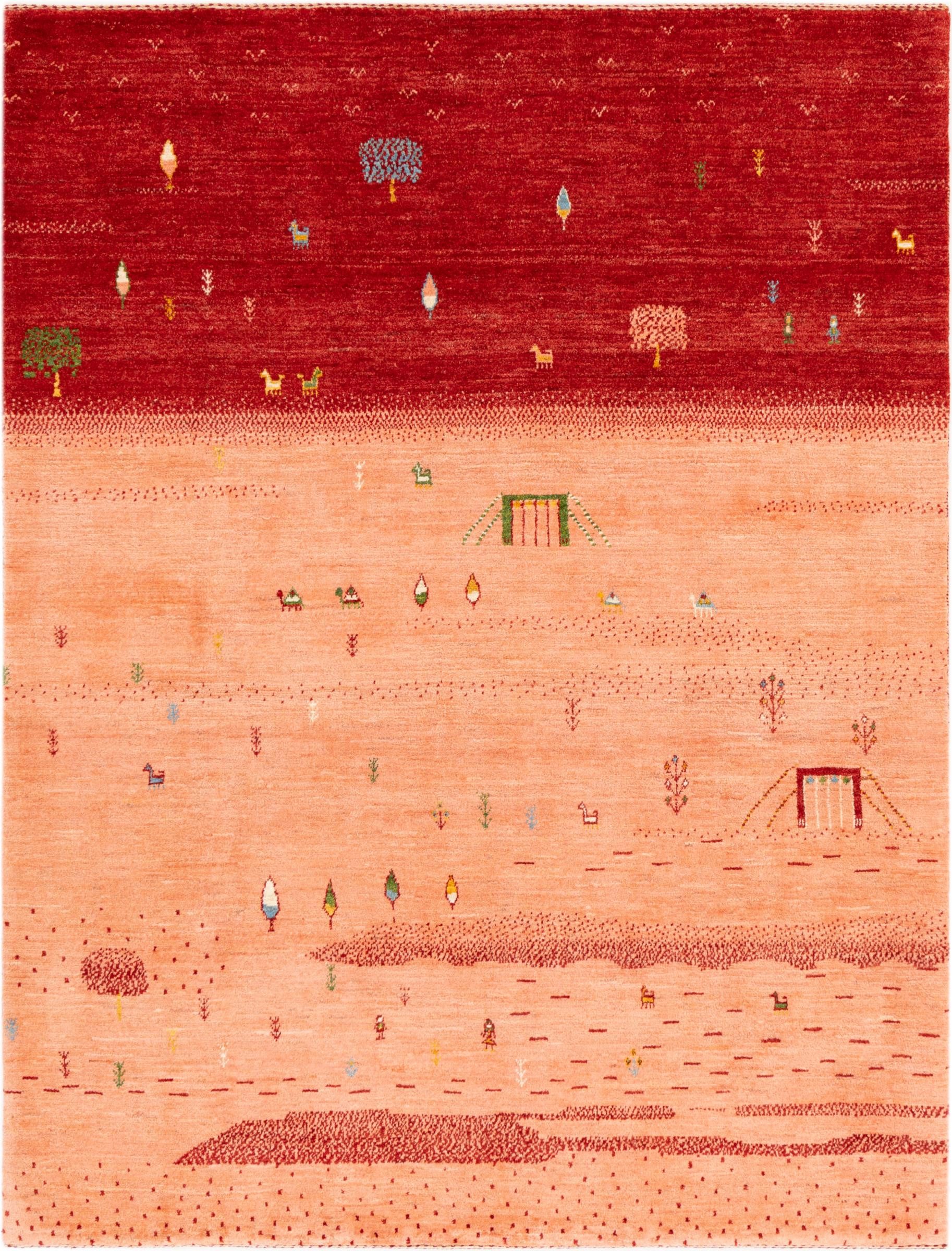 Nain Trading Orientteppich Perser Gabbeh Kashkuli Edition 153x201 Handgeknüpfter Moderner, rechteckig, Höhe: 20 mm