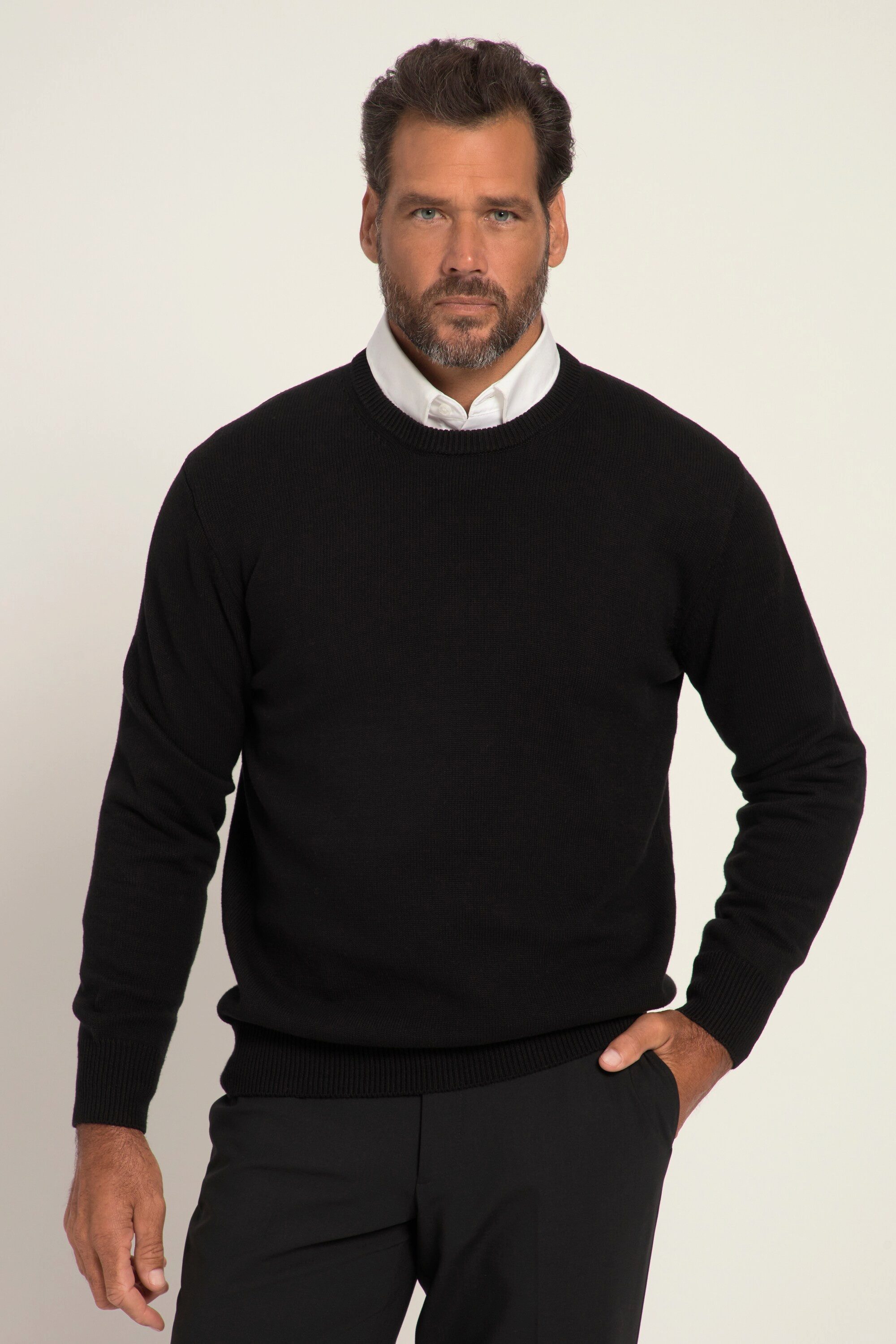 JP1880 Rundhalspullover JP1880 Pullover Rundhals Baumwolle günstig online kaufen