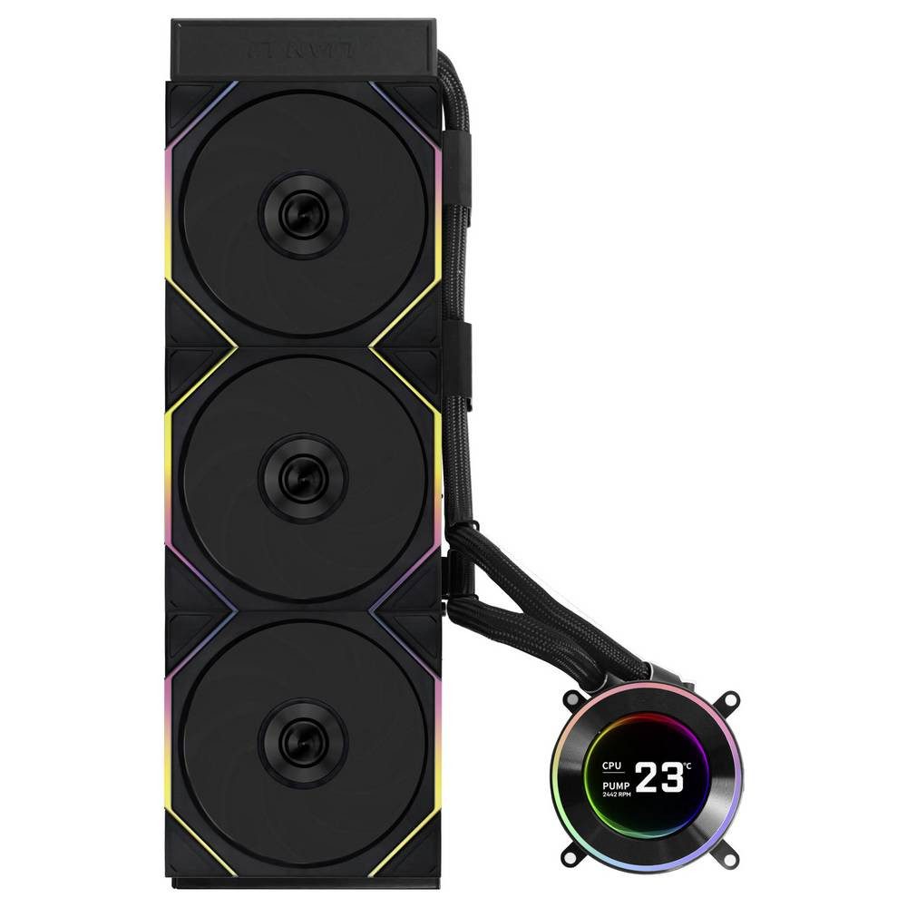 Lian Li Wasserkühlung HYDROSHIFT II LCD-C 360TL PC-Wasserkühlung GHS2LCD36TB