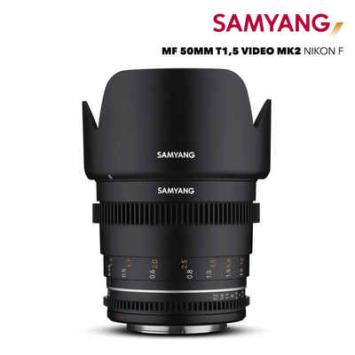 Samyang MF 50mm T1,5 VDSLR MK2 Nikon F Normalobjektiv