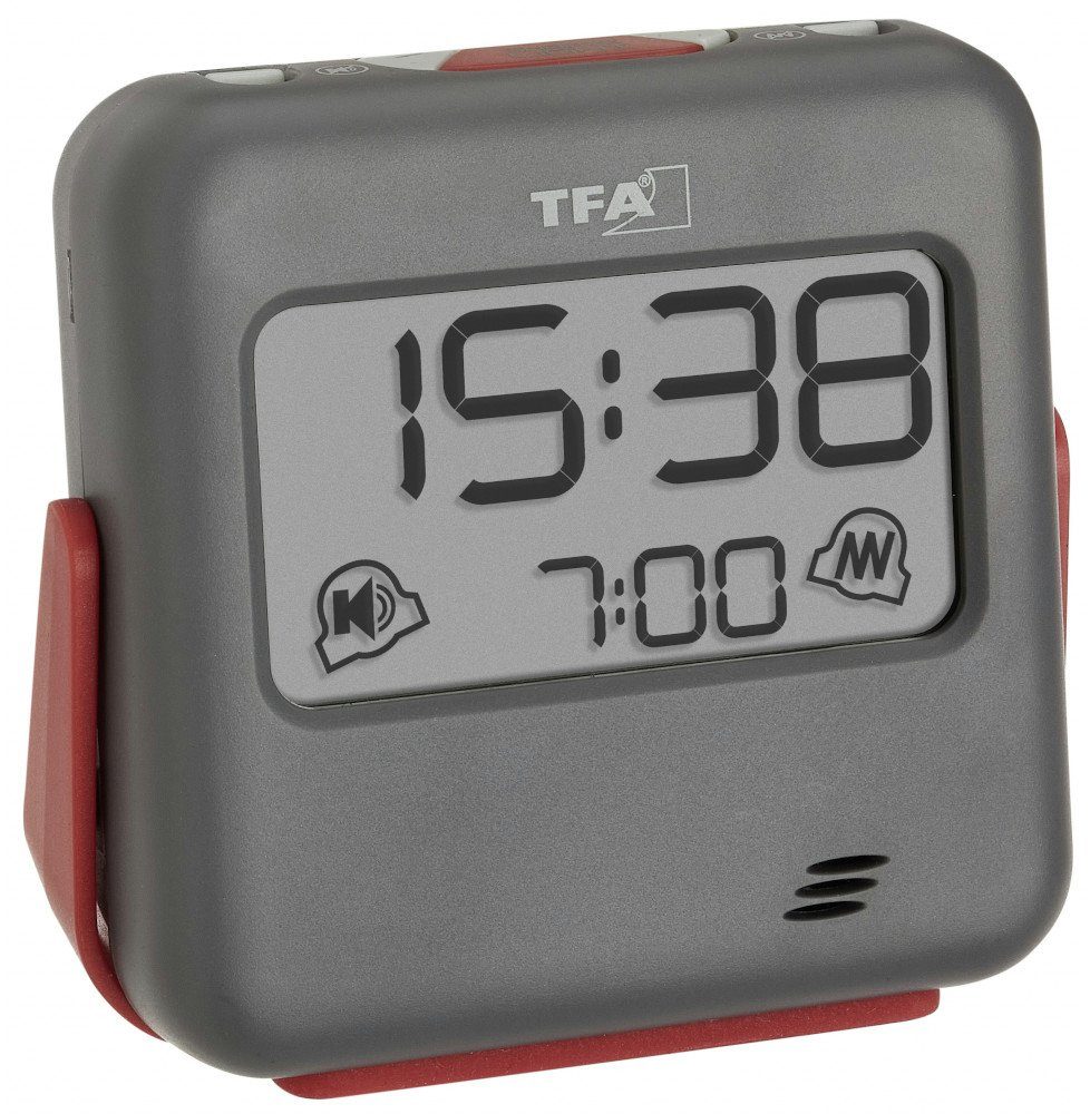 Wecker 60.2031 BUZZ digitaler Reisewecker mit Vibration Quarzwecker