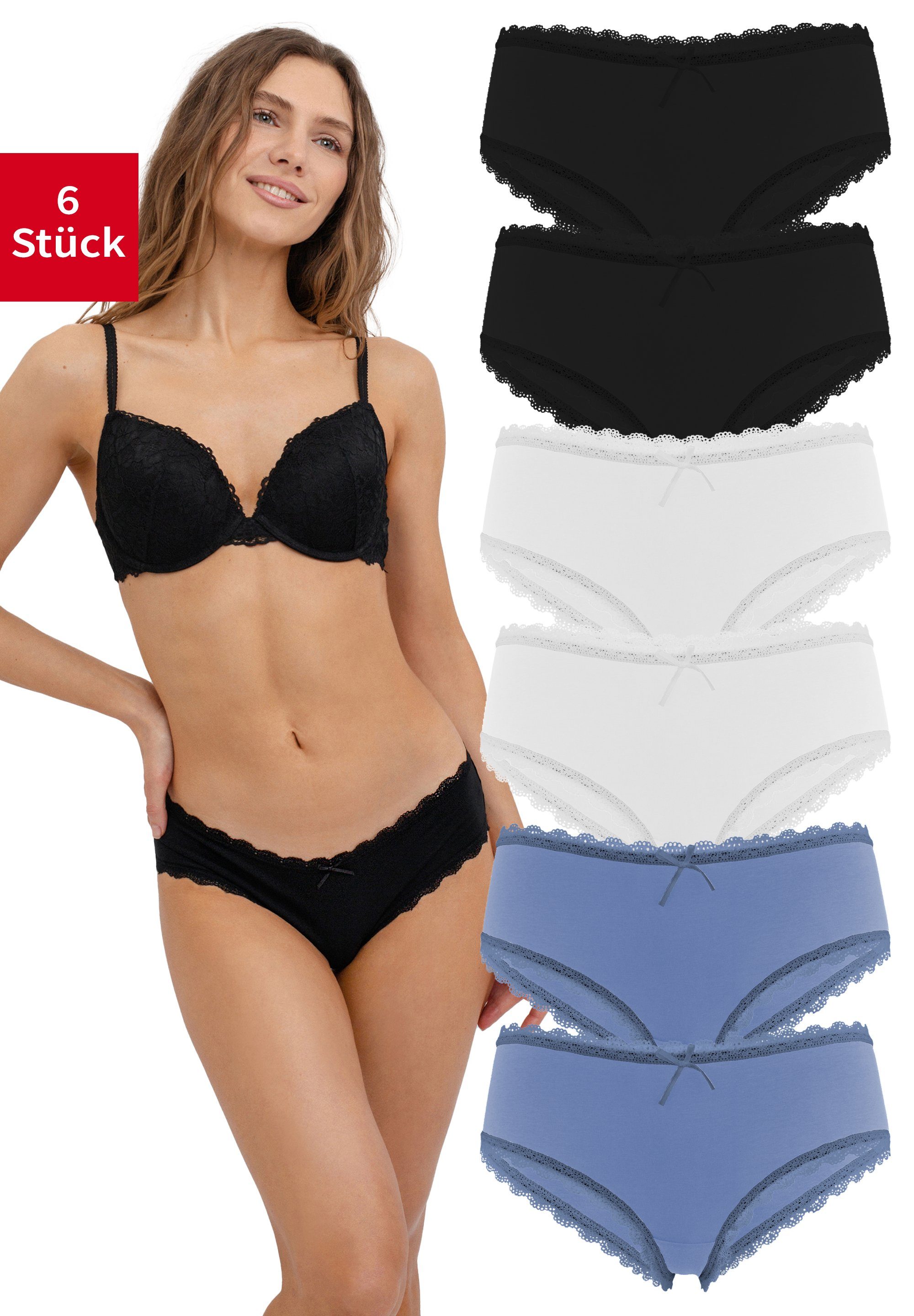 Weiß/Schwarz/Hellblau