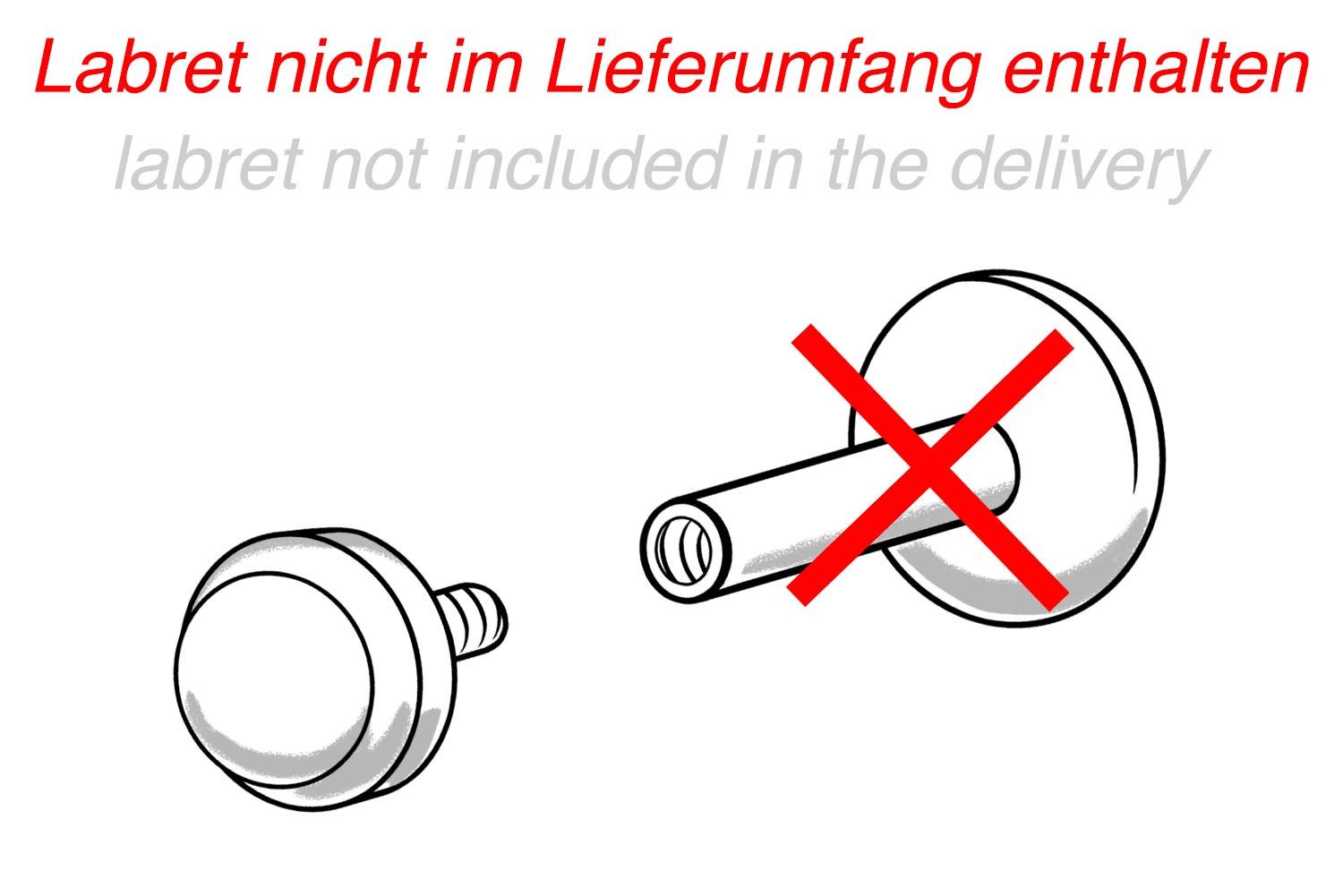 PIERCINGLINE Piercing-Set Titan Schraubaufsatz mit Außengewinde 4 KRISTALLSTERN (Schraub-Aufsätze, 1-tlg)