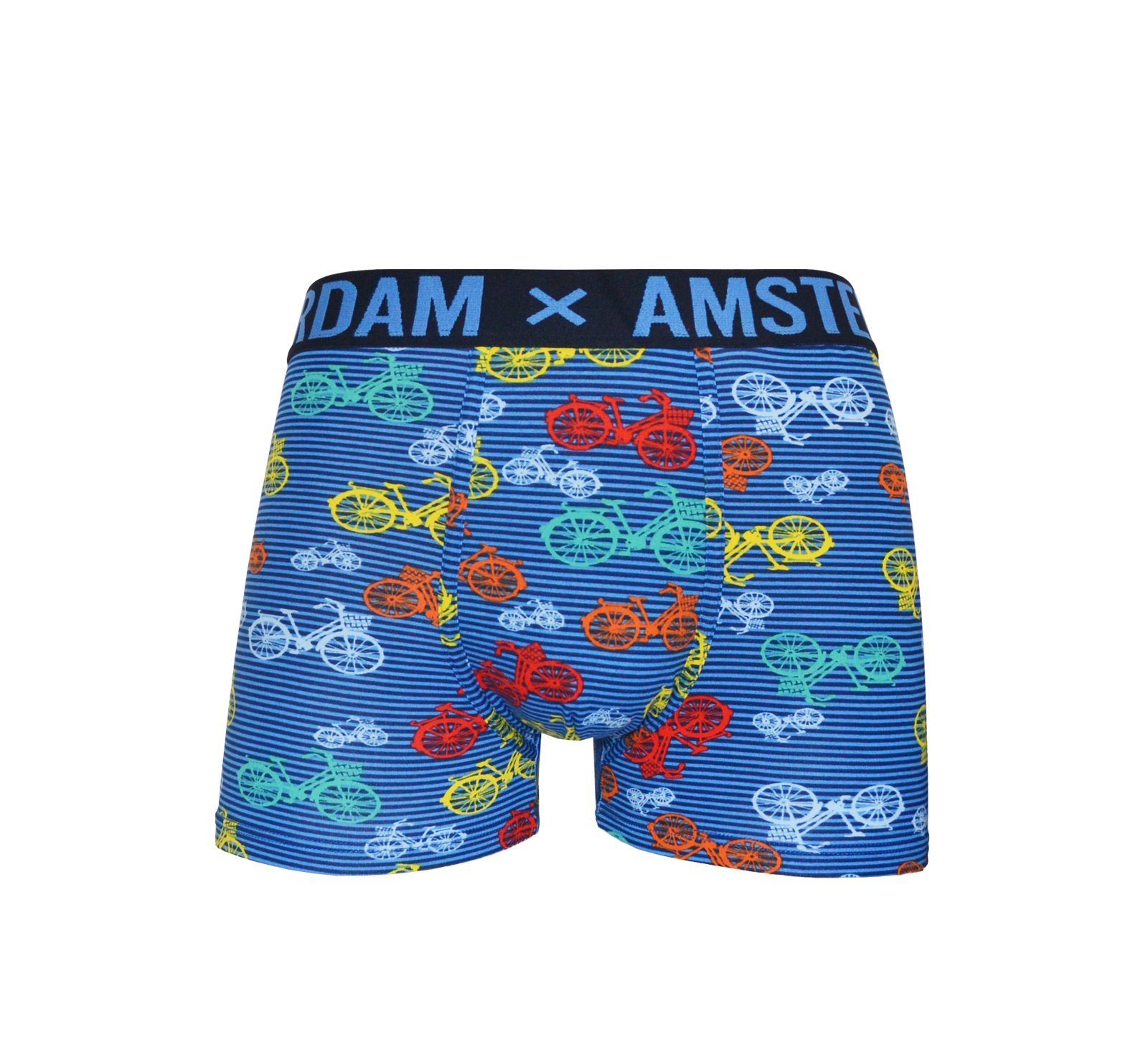 Boxershorts Boxershorts Herren Premium Stretch Baumwolle Amsterdam Fahrrad