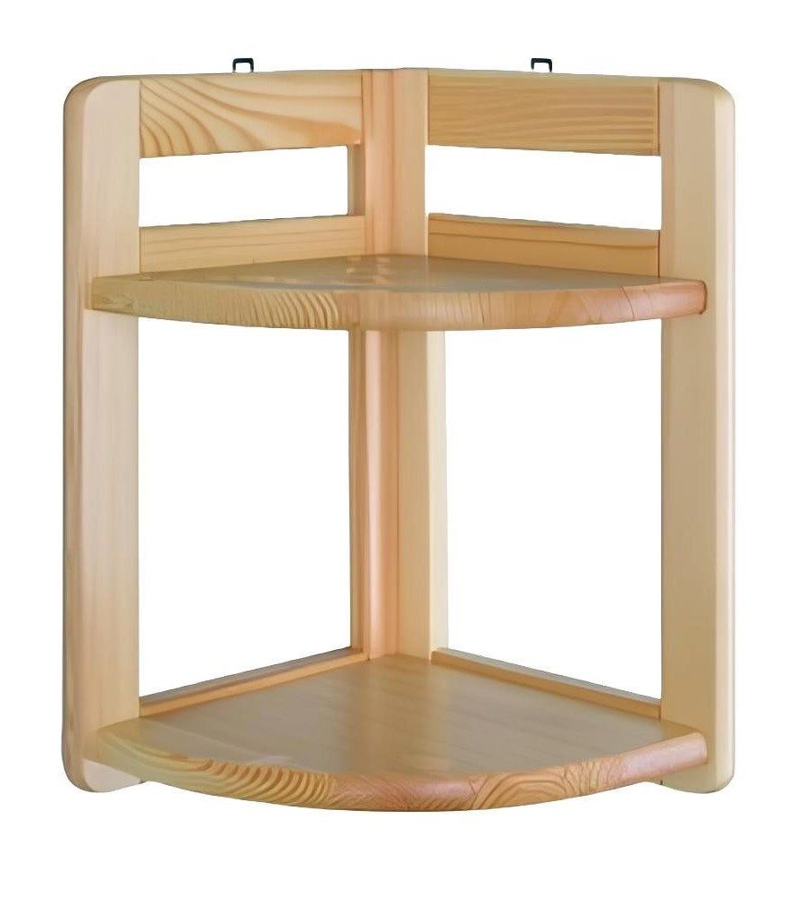 Xlmoebel Eckregal Neues Wohnzimmer-Wandregal aus echtem Holz, 1-tlg., Hergestellt in Europa