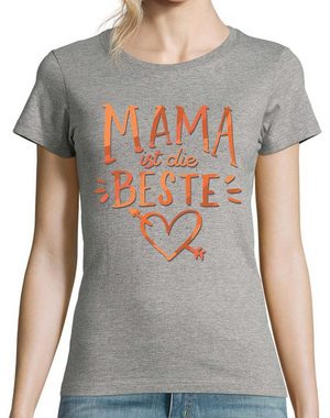 Youth Designz T-Shirt Mama Ist Die Beste Damen T-Shirt mit trendigem Frontprint