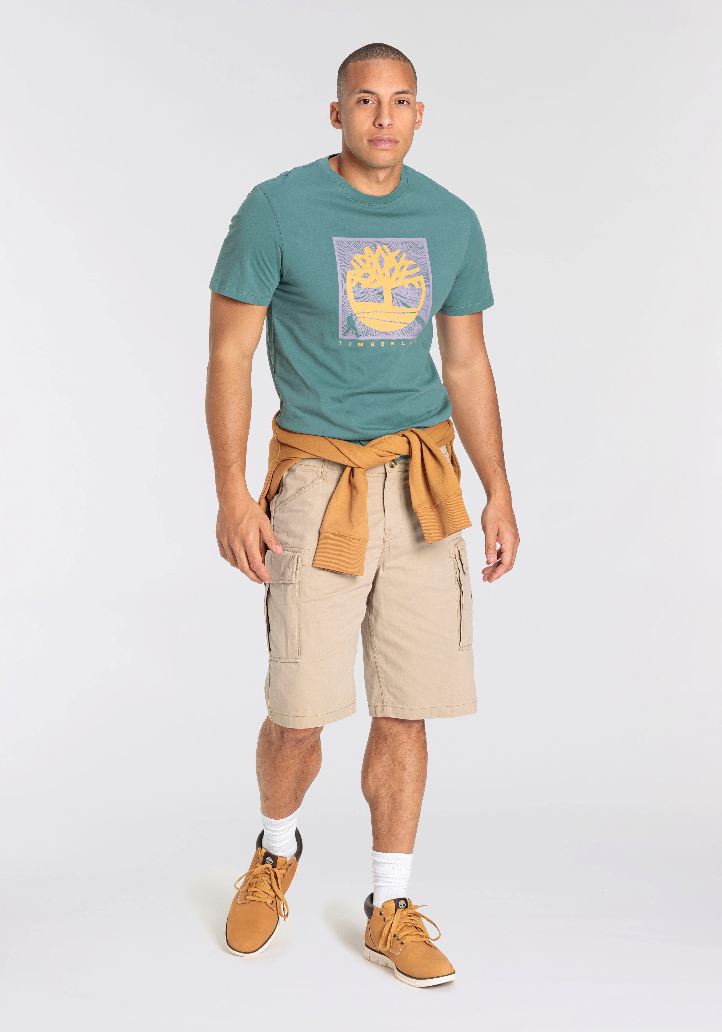 Timberland T-Shirt Short Sleeve Front Graphic Tee in großen Größen