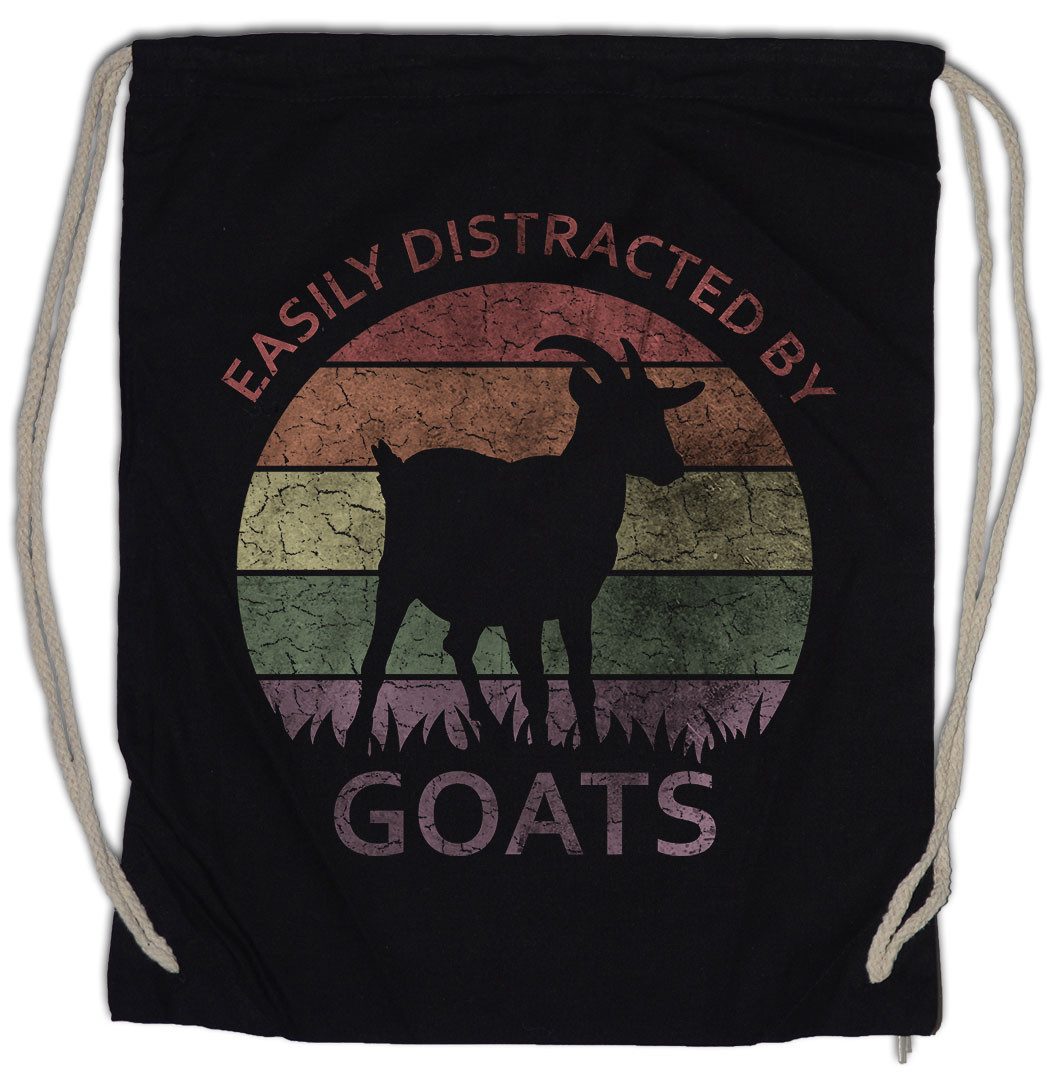 Urban Backwoods Turnbeutel Easily Distracted By GOATs Turnbeutel Ziegen Ziege Schaf Hirte Hip (1-tlg), Bauer Züchter Rap Hop