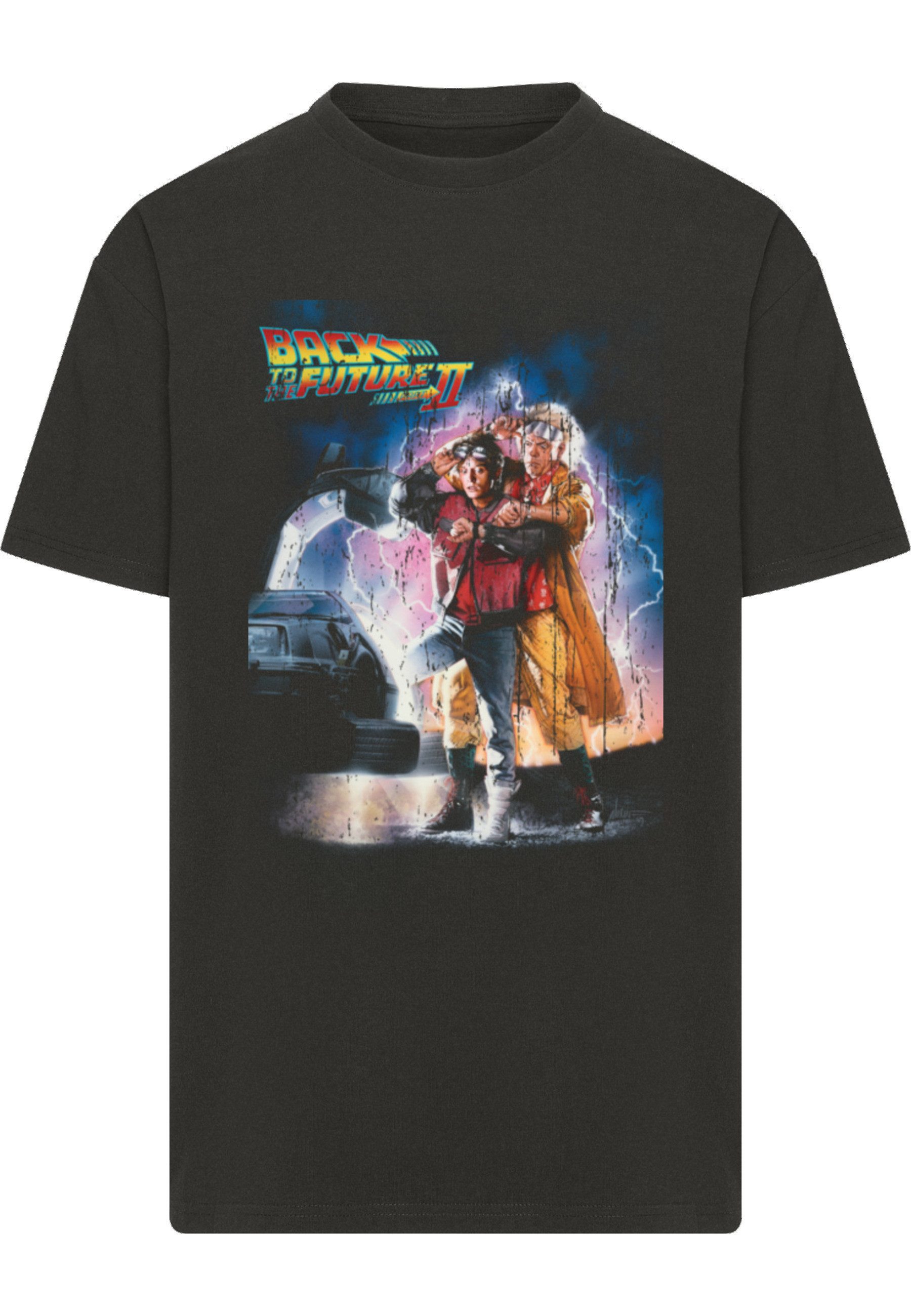 Merchcode T-Shirt Merchcode Back to the Future II Poster Oversize Tee (1-tlg)