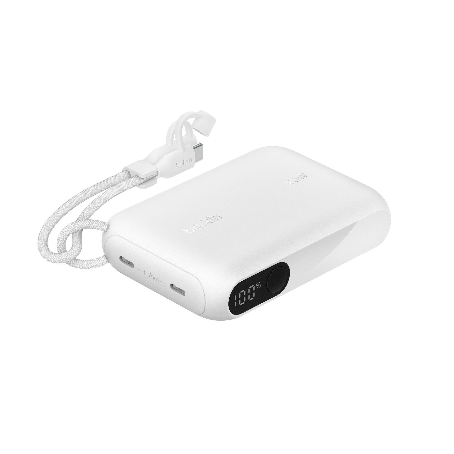 Belkin BoostCharge Powerbank 10K mit Display Powerbank Belkin BOOST CHARGE Power Delivery Powerbank 10.000mAh, white