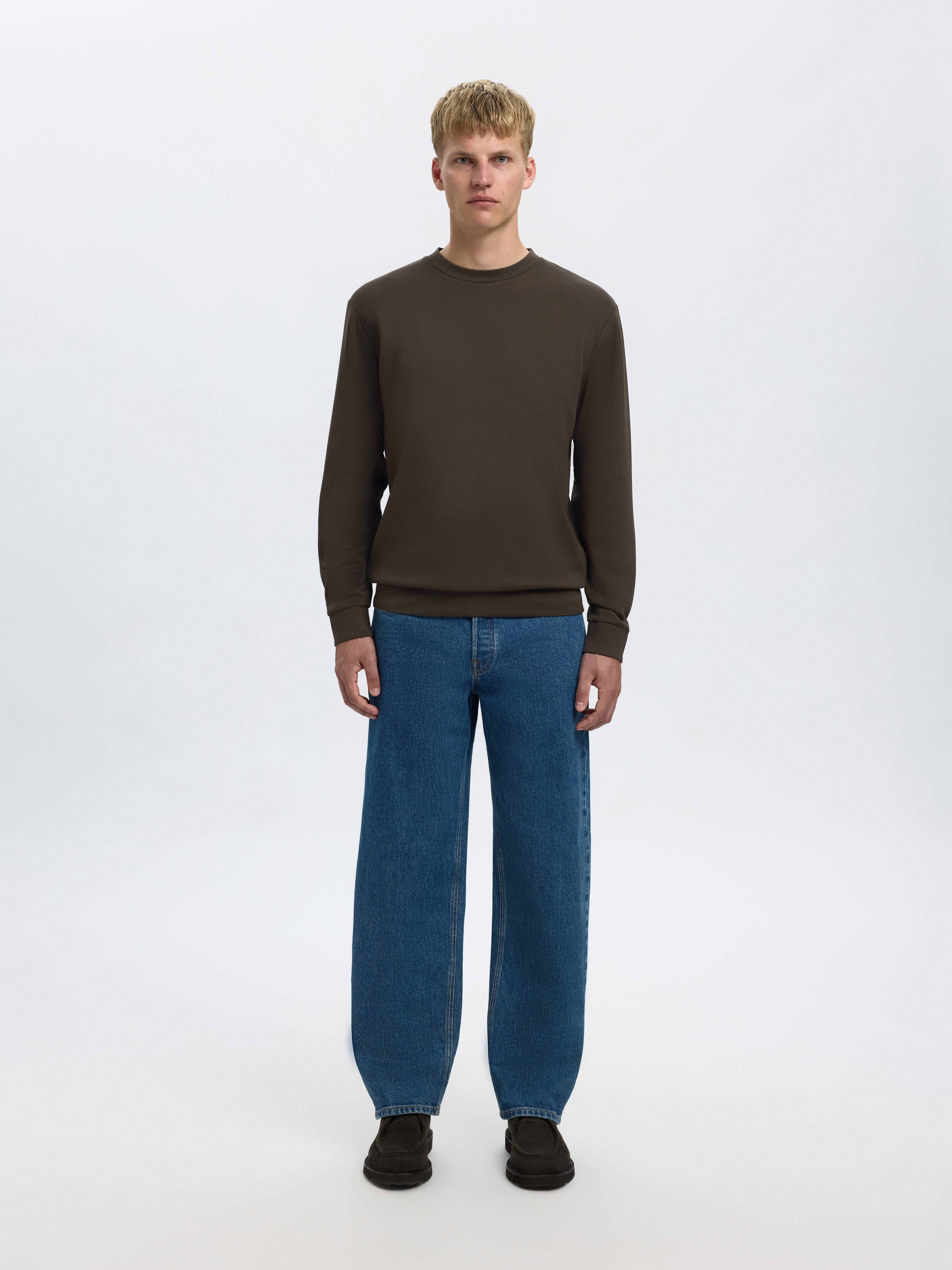 Selected Sweatshirt SLHEMANUEL SOFT CREW NECK SWEAT NOOS