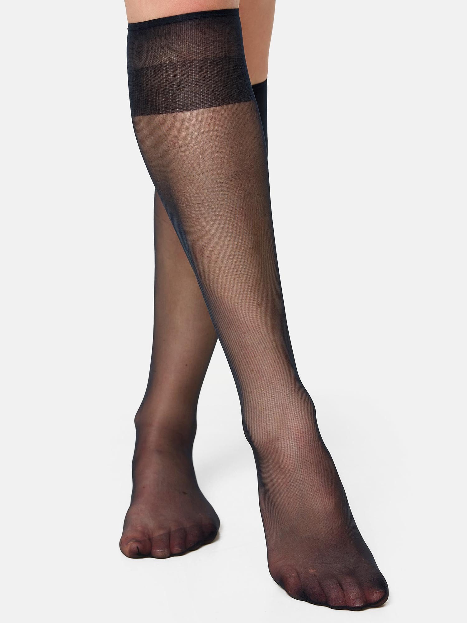 Nur Die Kniestrümpfe Seidenfein 15 DEN Damen (1er/3er/6er/9er Pack, 1-Paar) Knie-strümpfe thermo-socken overknee