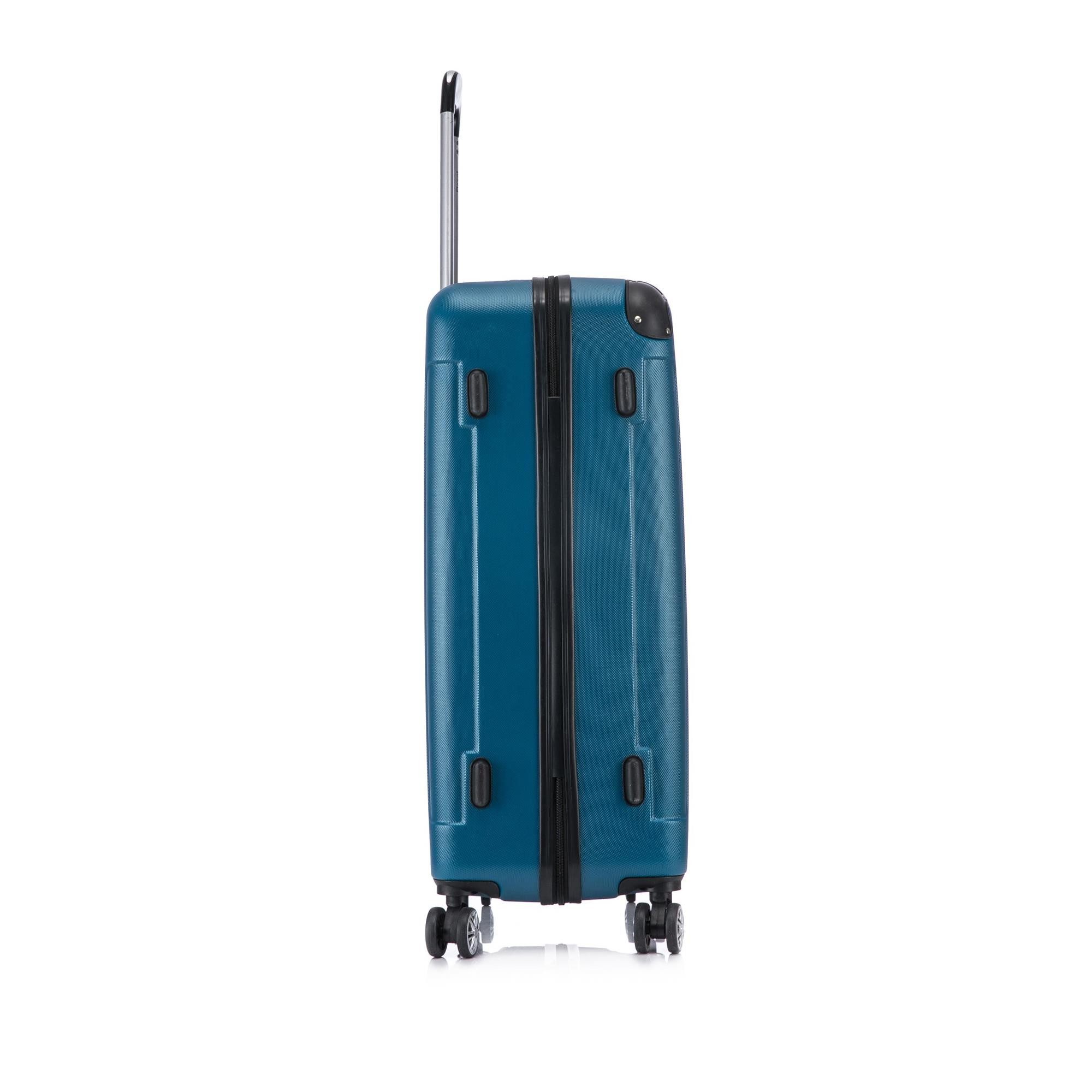 Flexot Hartschalen-Trolley F-2045 Kofferset, 360° Rollen, robuster Reisekoffer, Bordcase, 4 Rollen, Robuster und moderner Koffer mit vier 360° Rollen und Zahlenschloss