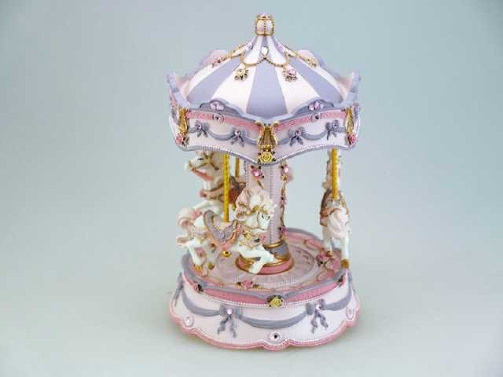 Musicboxworld Spieluhr Spieluhr Karussell rosa-flieder mit günstig online kaufen