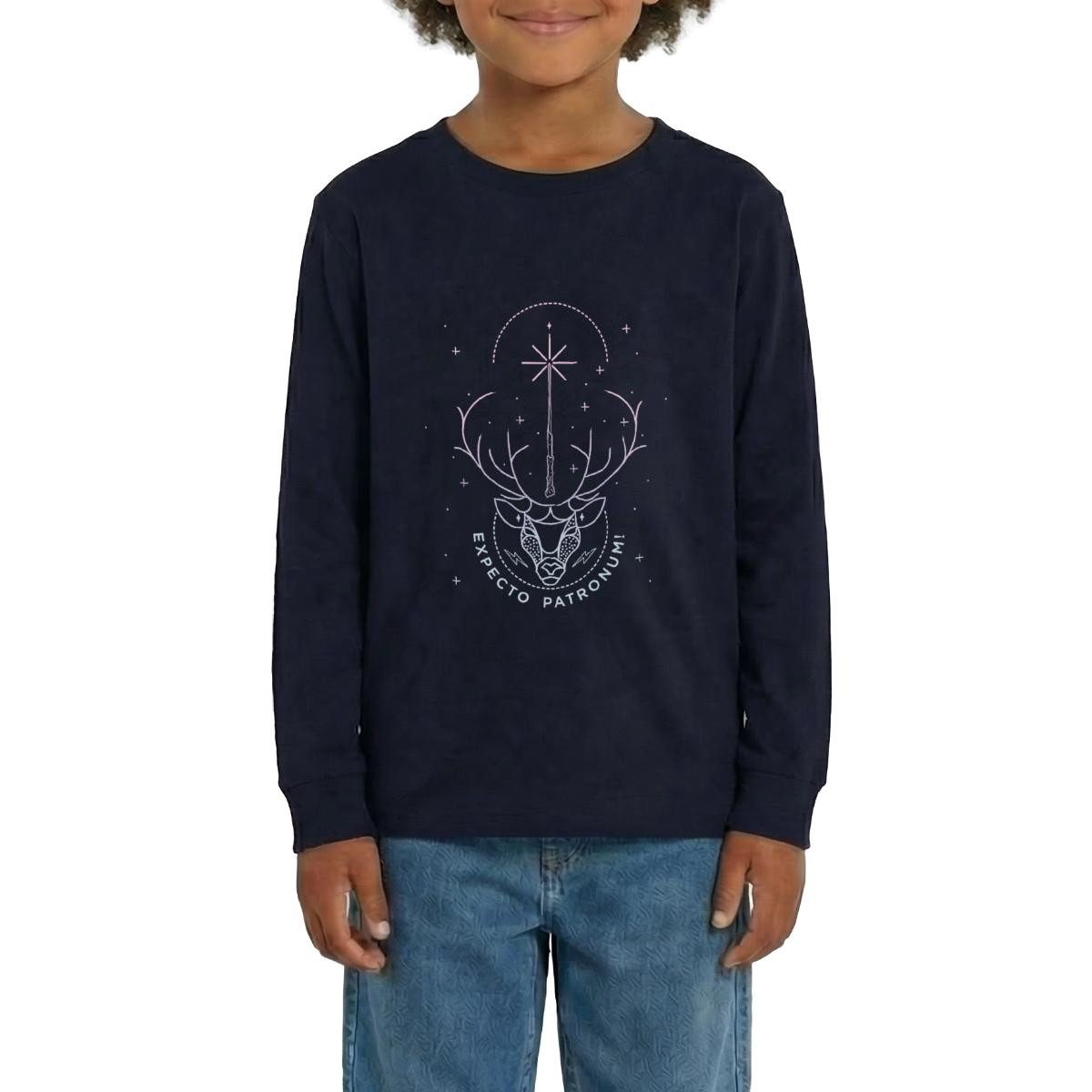 T-Shirt Harry Potter Hirsch Expecto Patronum Teenager Premium Langarmshirt