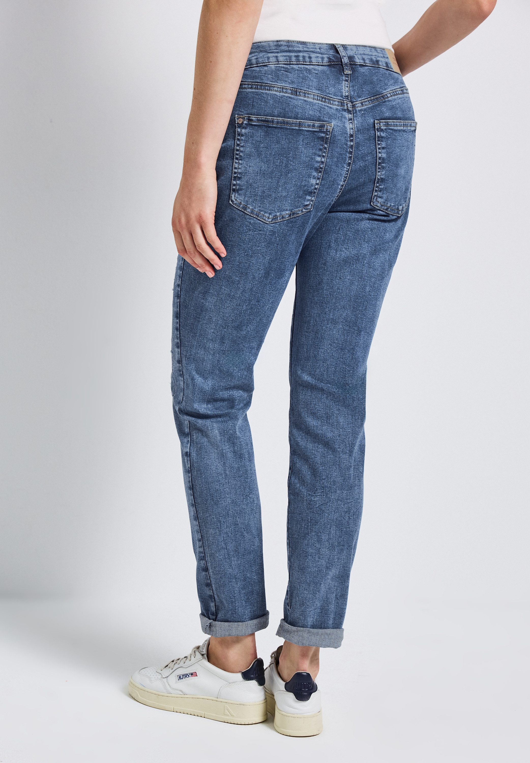 STREET ONE Loose-fit-Jeans Middle Waist günstig online kaufen