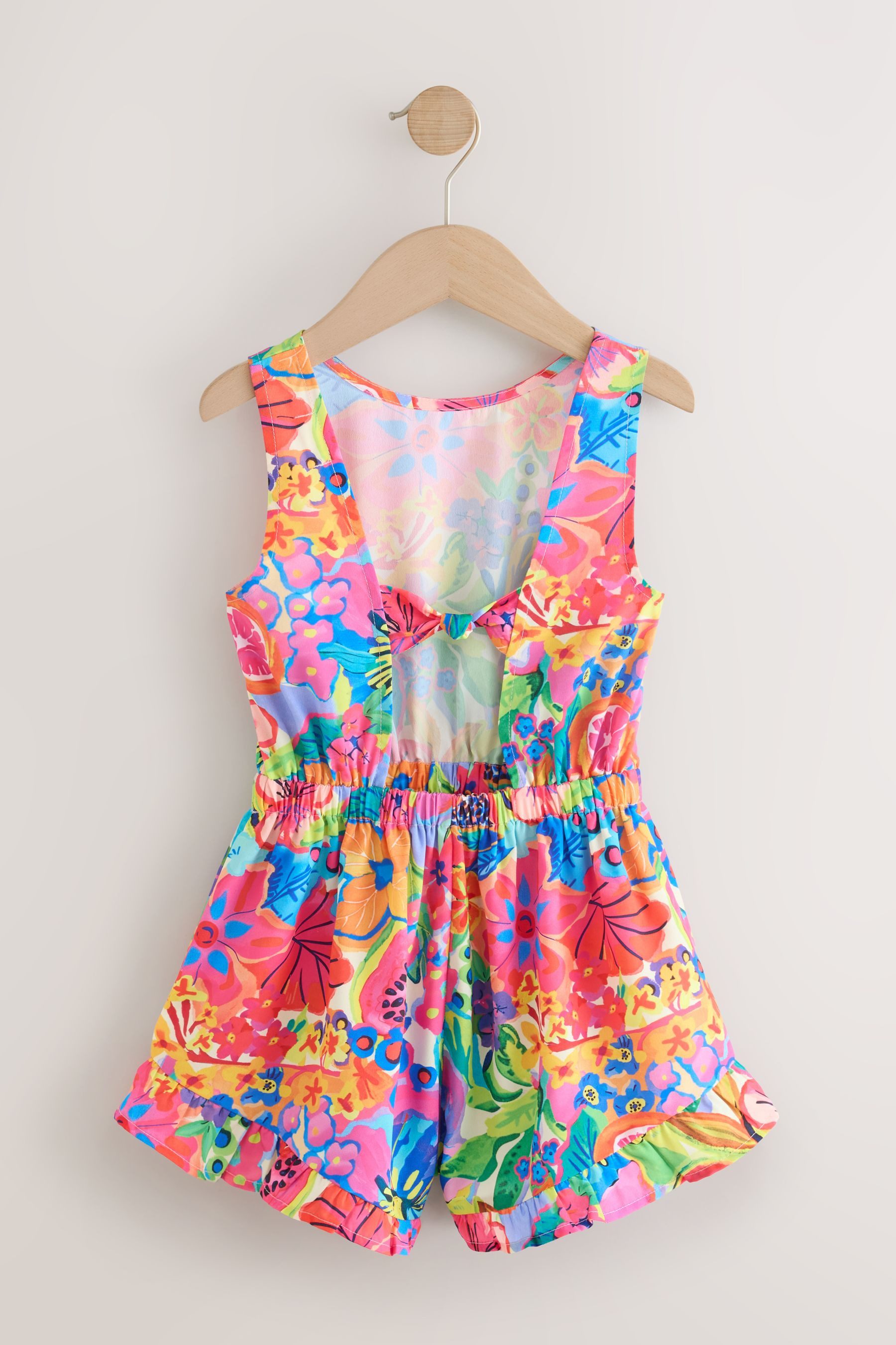 Next Playsuit Rückenfreier Playsuit mit Rüschensaum (1-tlg)