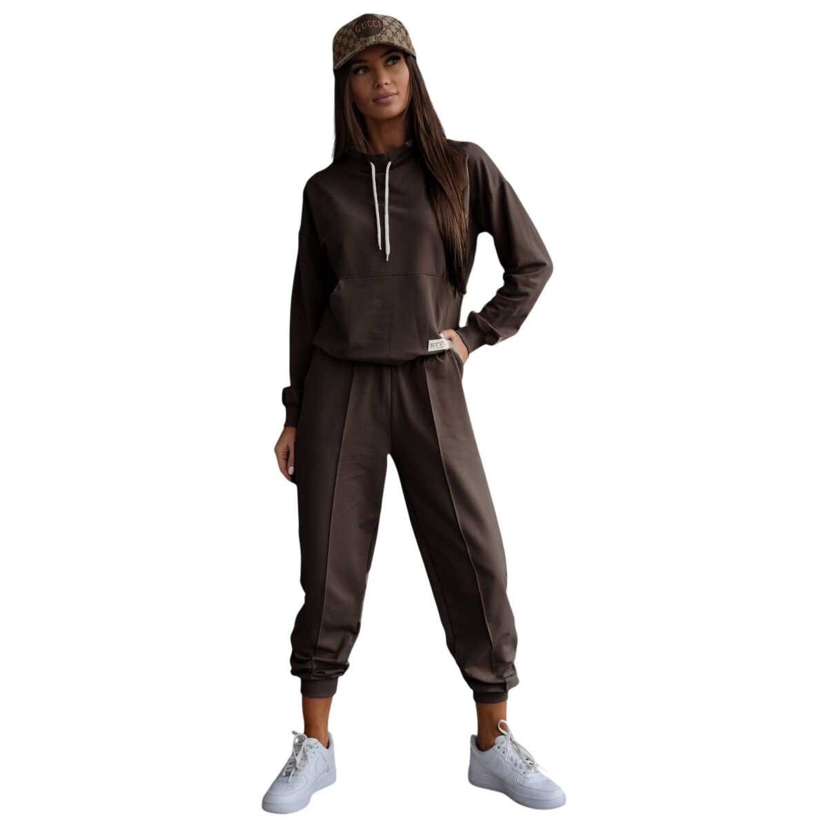 EloModa Jogginganzug Damen Freizeitanzug Hausanzug Homewear Jogginganzug, Gr. S M L XL (2-tlg)