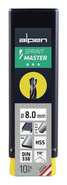 Alpen Holzbohrer, Spiralbohrer D338N HSS Sprint Master 9,8