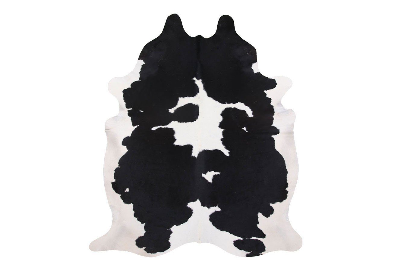 daslagerhaus living Fellteppich Kuhfellteppich L schwarz weiß