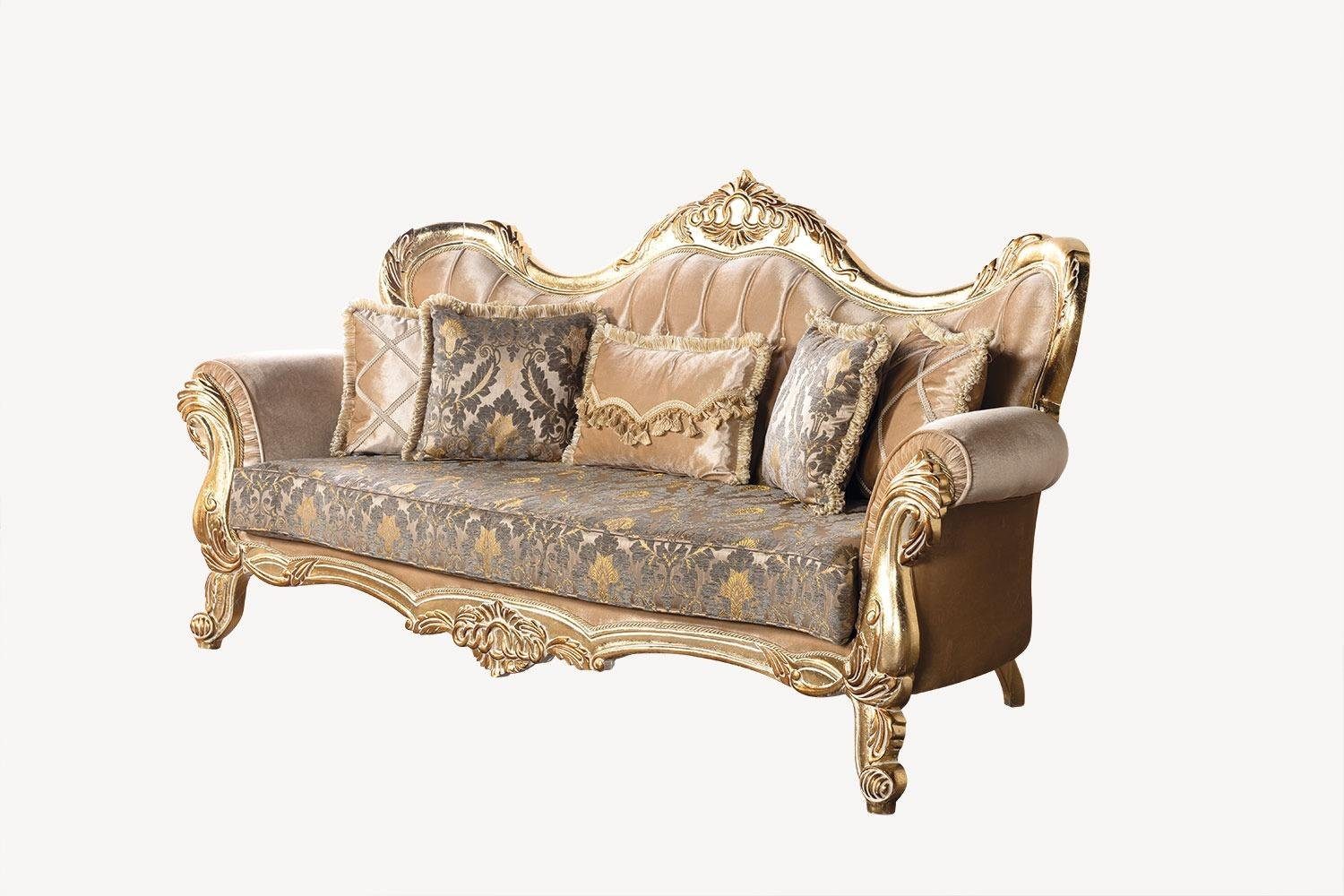 Couch Möbel Rokoko Tisch Chesterfield JVmoebel Polster 3tlg Barock Sofa, Sofagarnitur