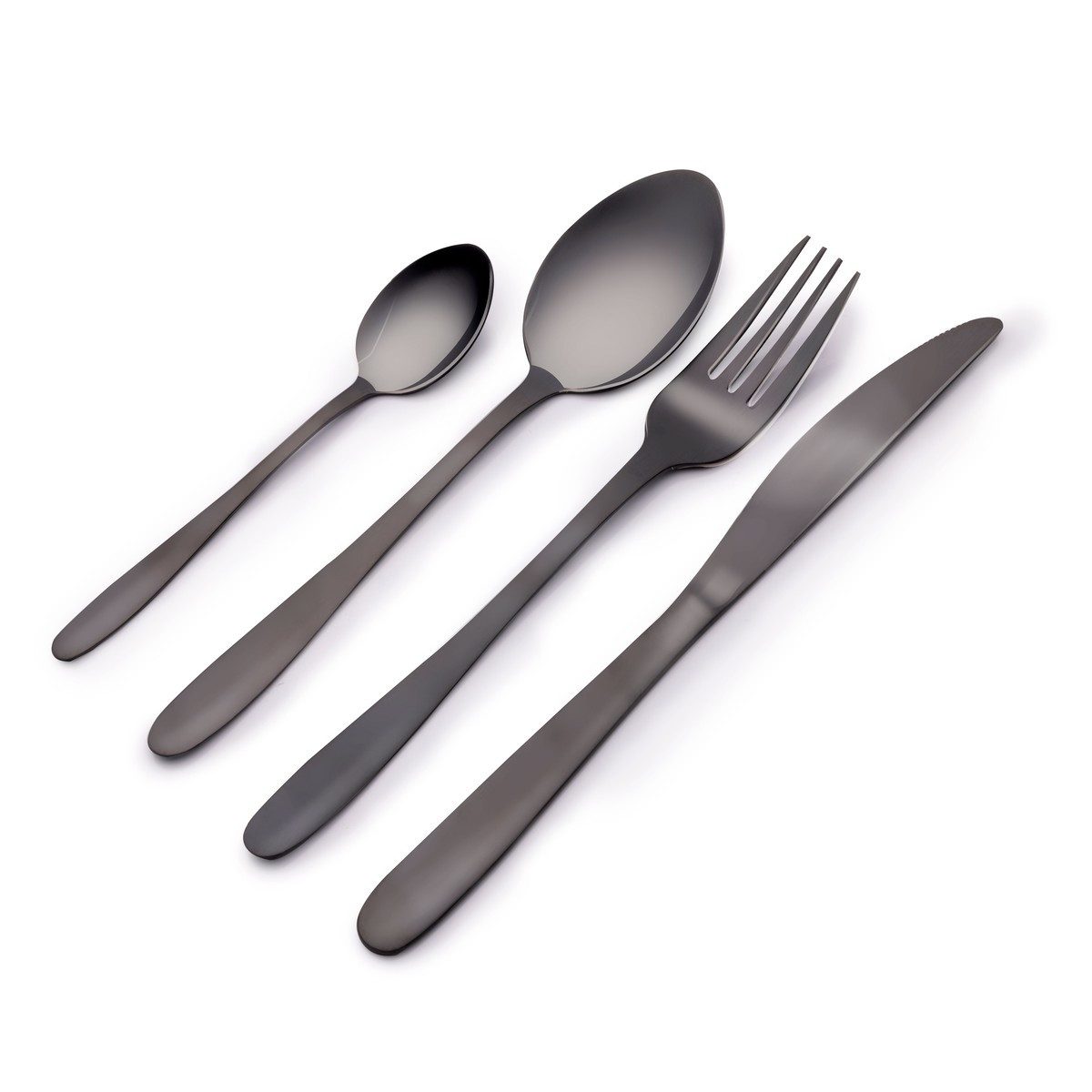 Alpina Besteck-Set alpina BesteckSet, Schwarz, Edelstahl