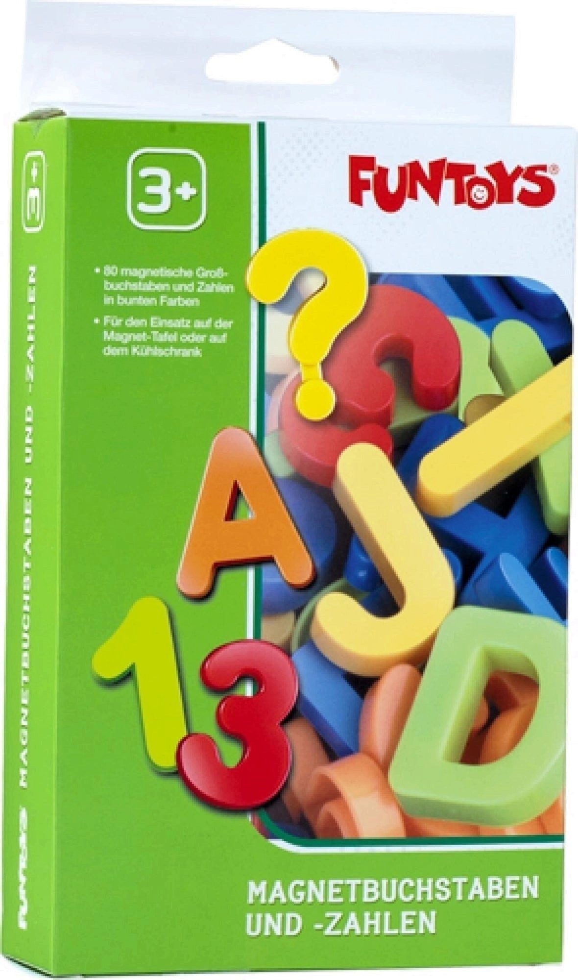 Idee+Spiel Spiel FUNTOYS Magnetbuchstaben & Zahlen Set - 80 bunte Lernmagnete
