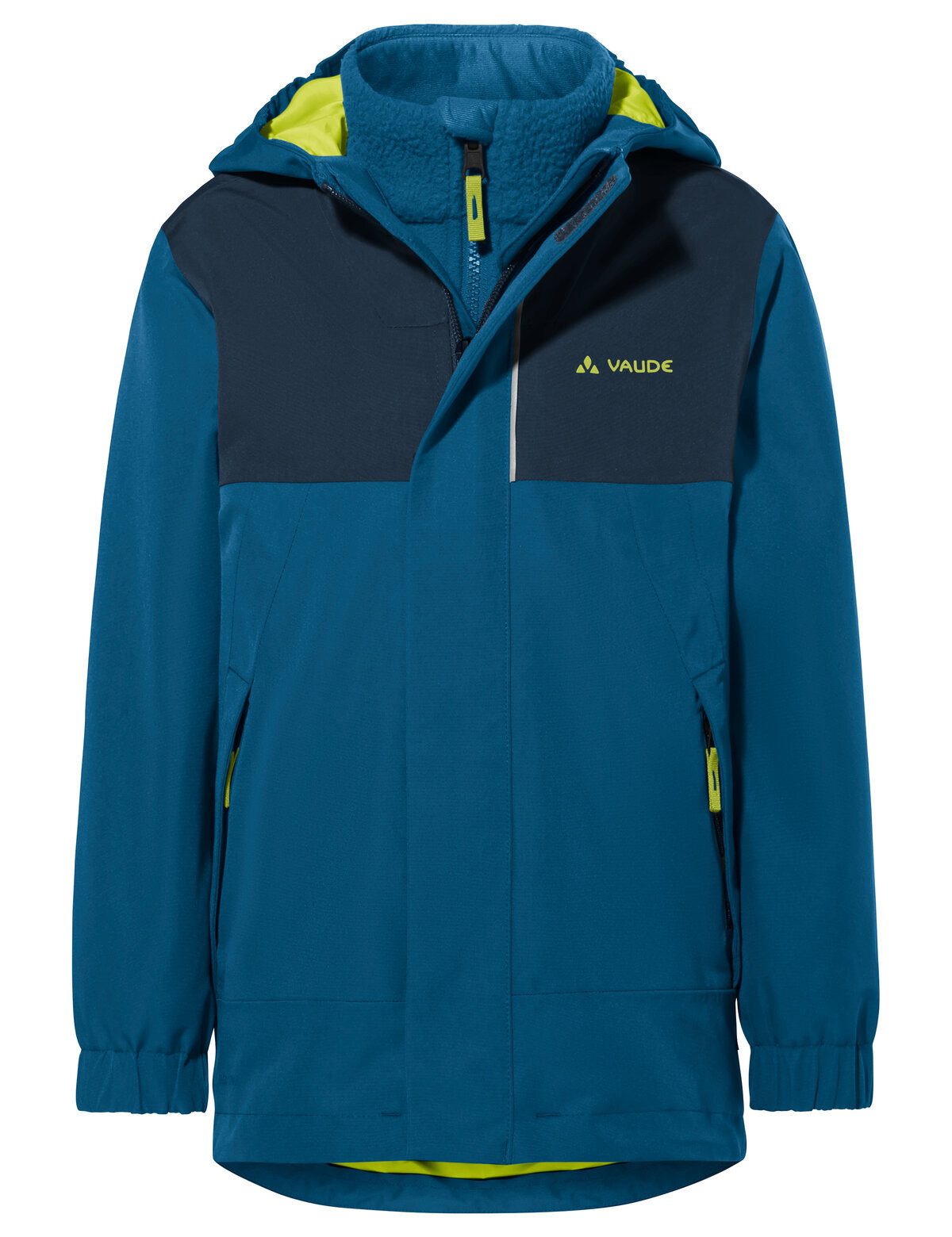 VAUDE 3-in-1-Funktionsjacke Kids Caprea 3in1 Jacket Doppeljacke für Alltag, Waldkindergarten und Wandern