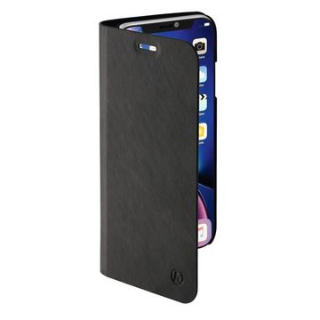 Hama Smartphone-Hülle Booklet für Apple iPhone XR schwarz, Kunstleder, Standfunktion, Wireless Charging kompatibel, Einsteckfach mit Fingeröffnung