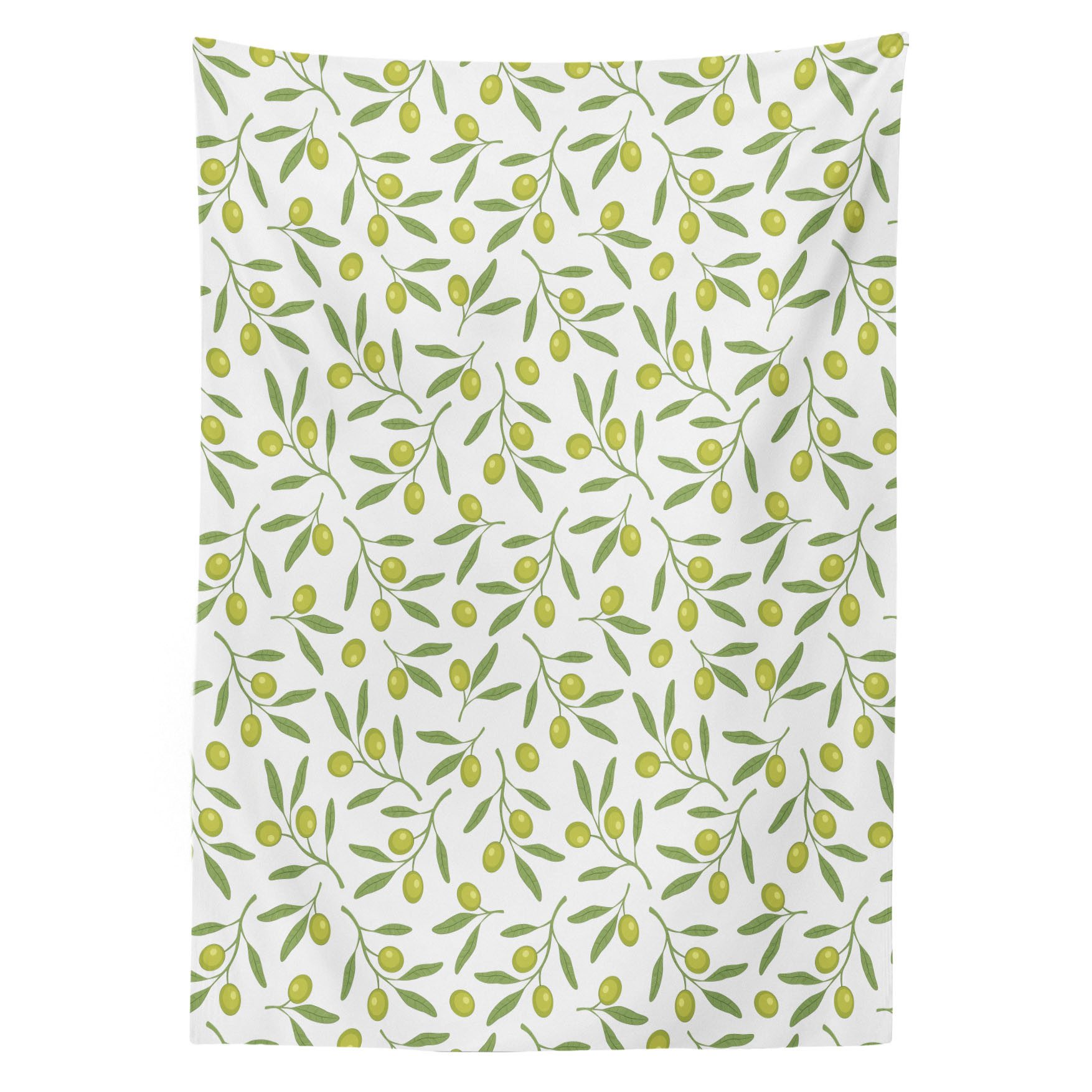 Abakuhaus Tischdecke dekorative waschbare Picknick-Tischdecke, Green Abstract Pastell Olive Motiv