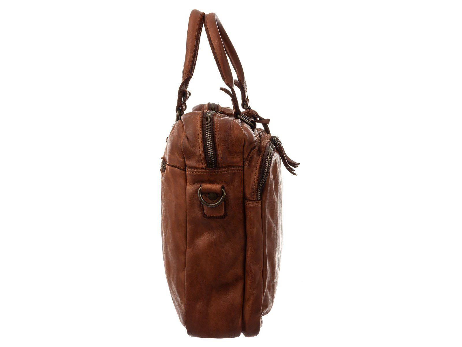 Casual Laptoptasche Leder Business Cool Bag-Stle 2nd (1-tlg), Jonathan HARBOUR Cognac