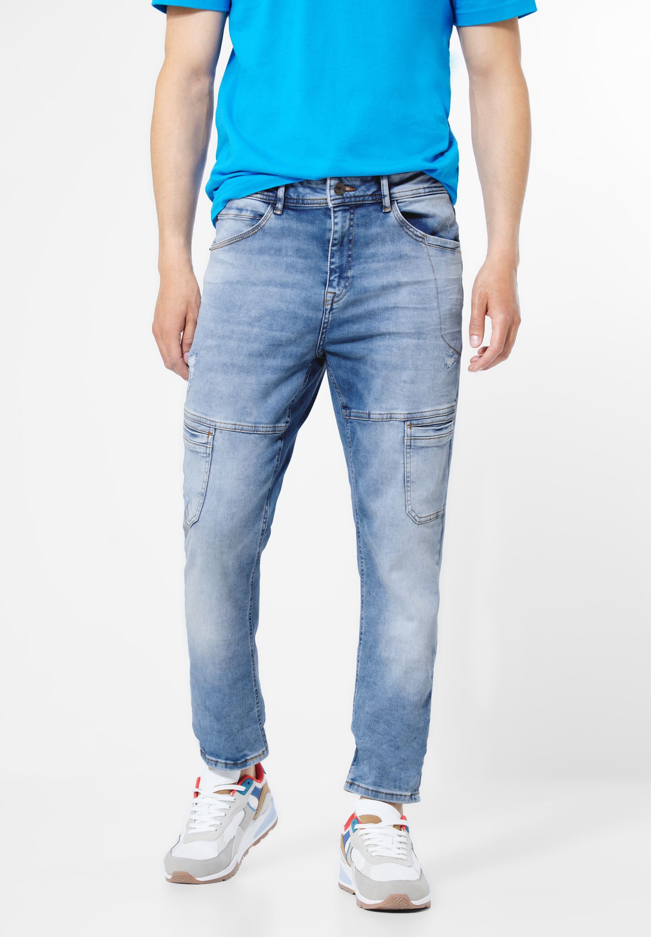 Herren Jeans STREET ONE MEN Regular-fit-Jeans 5-Pocket-Style