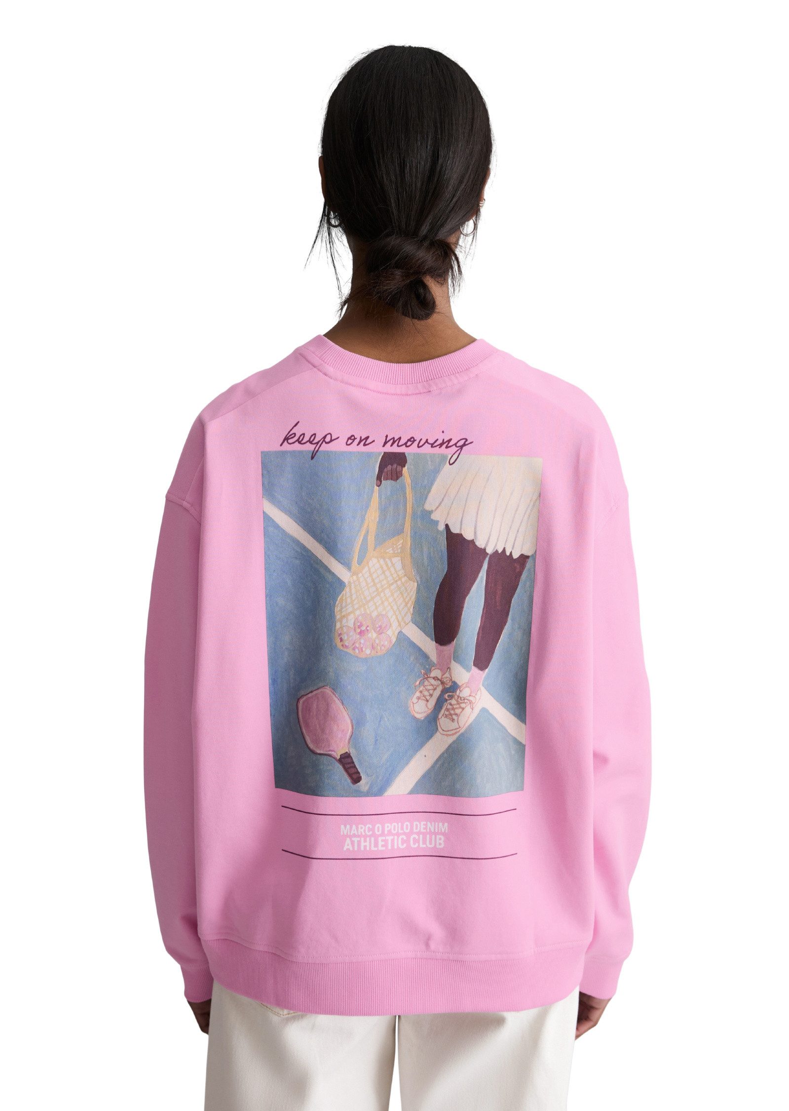 Marc O'Polo DENIM Sweatshirt mit markantem Rückenprint