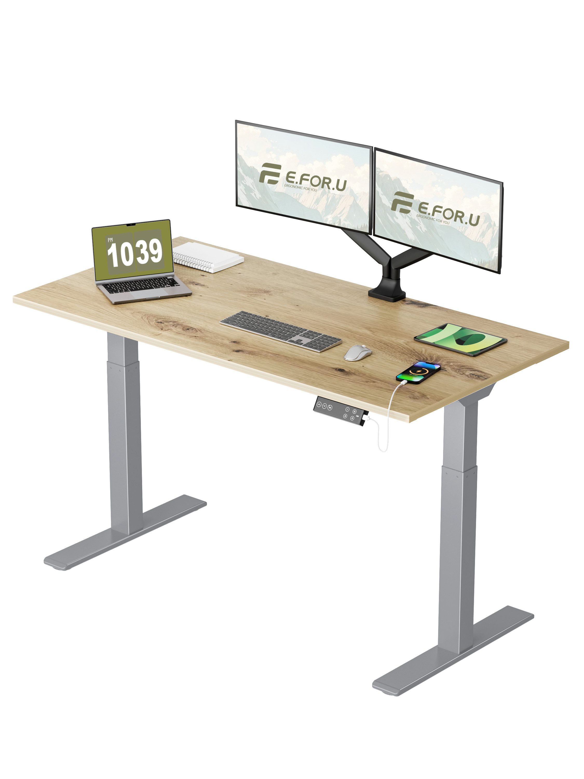 ERGOFINO Schreibtisch DT20LT höhenverstellbarer Schreibtisch (160x80 günstig online kaufen
