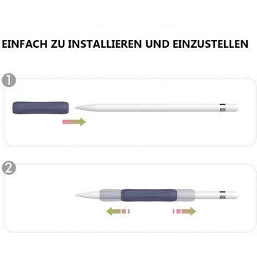 GelldG Stifthülle 3 Stück Silikon Griff für Apple Pencil 1. Generation