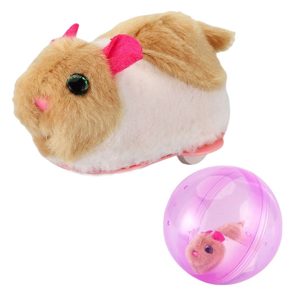 Blusmart Spielball Hamster-Laufball-Spielzeug, Lustiges Kleinkinder-Krabbel-Roll-Ball, Spielball pink ball F