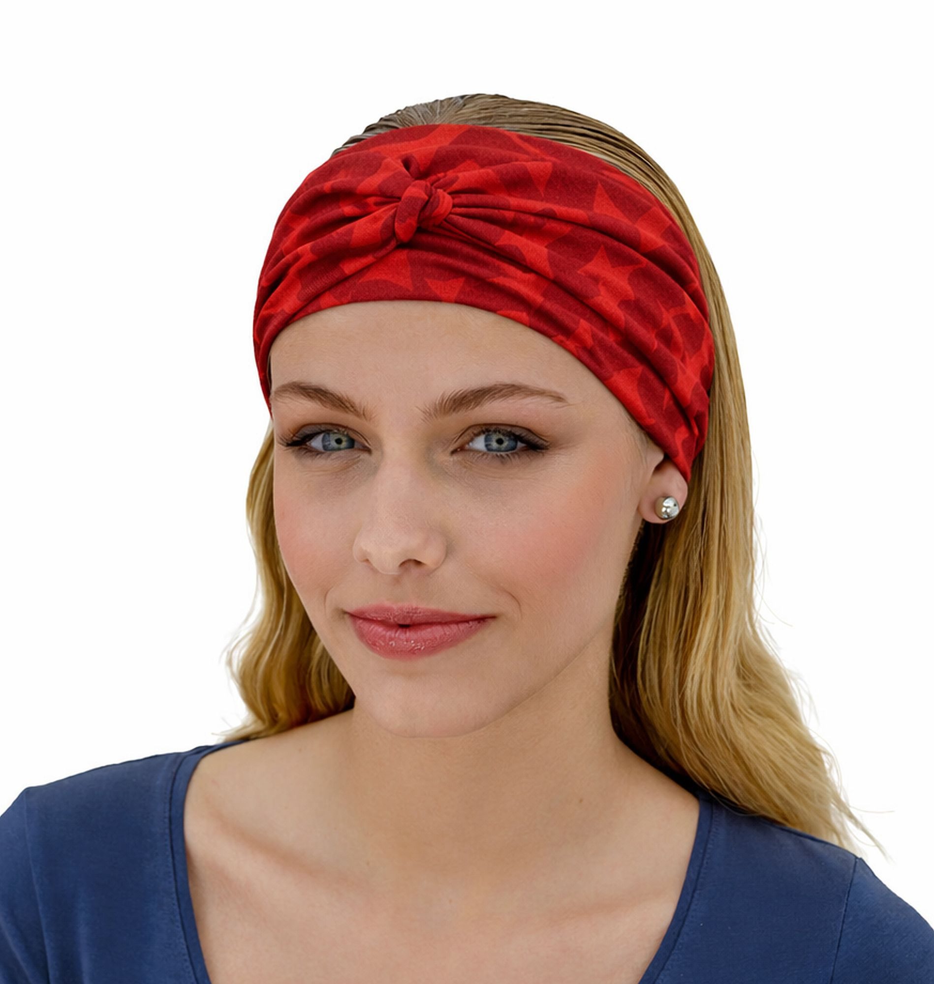 Fashy Stirnband Fashy - Stirnband Rot 3707-40 auch als Ergänzung zur Fashy Chemomütze