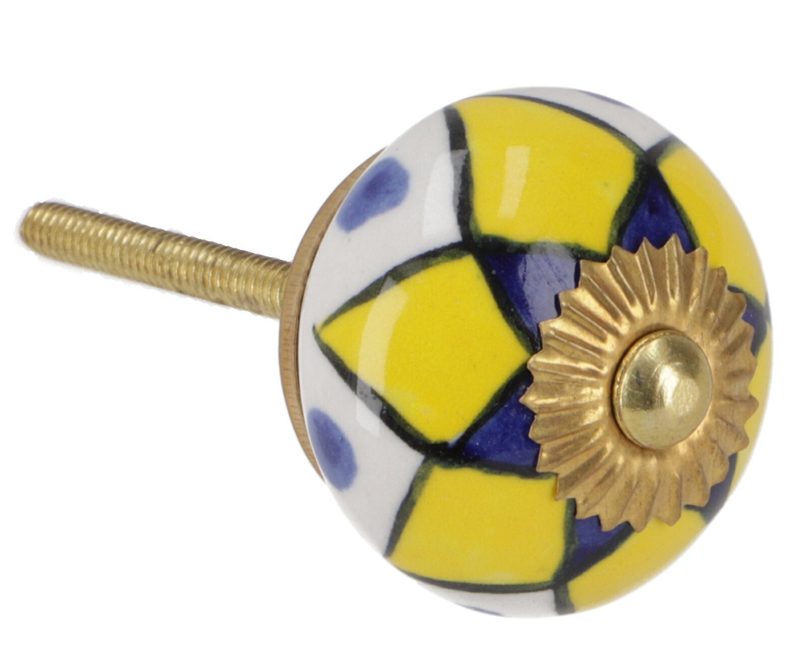 Guru-Shop Möbelknopf Kleiner Möbelknopf aus Keramik, Möbelknauf..