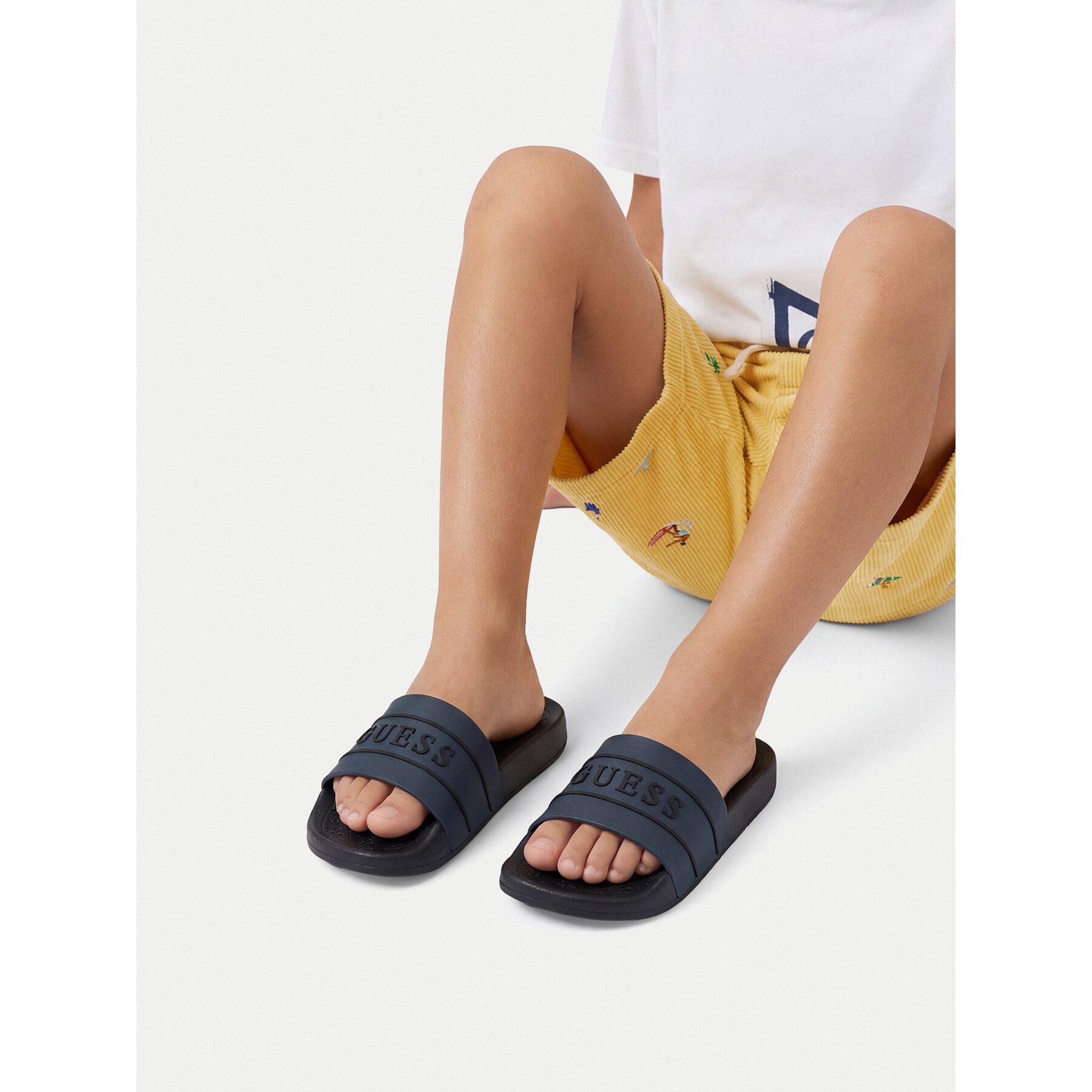 Guess Guess Jungen-Flip-Flops in Marineblau Badepantolette