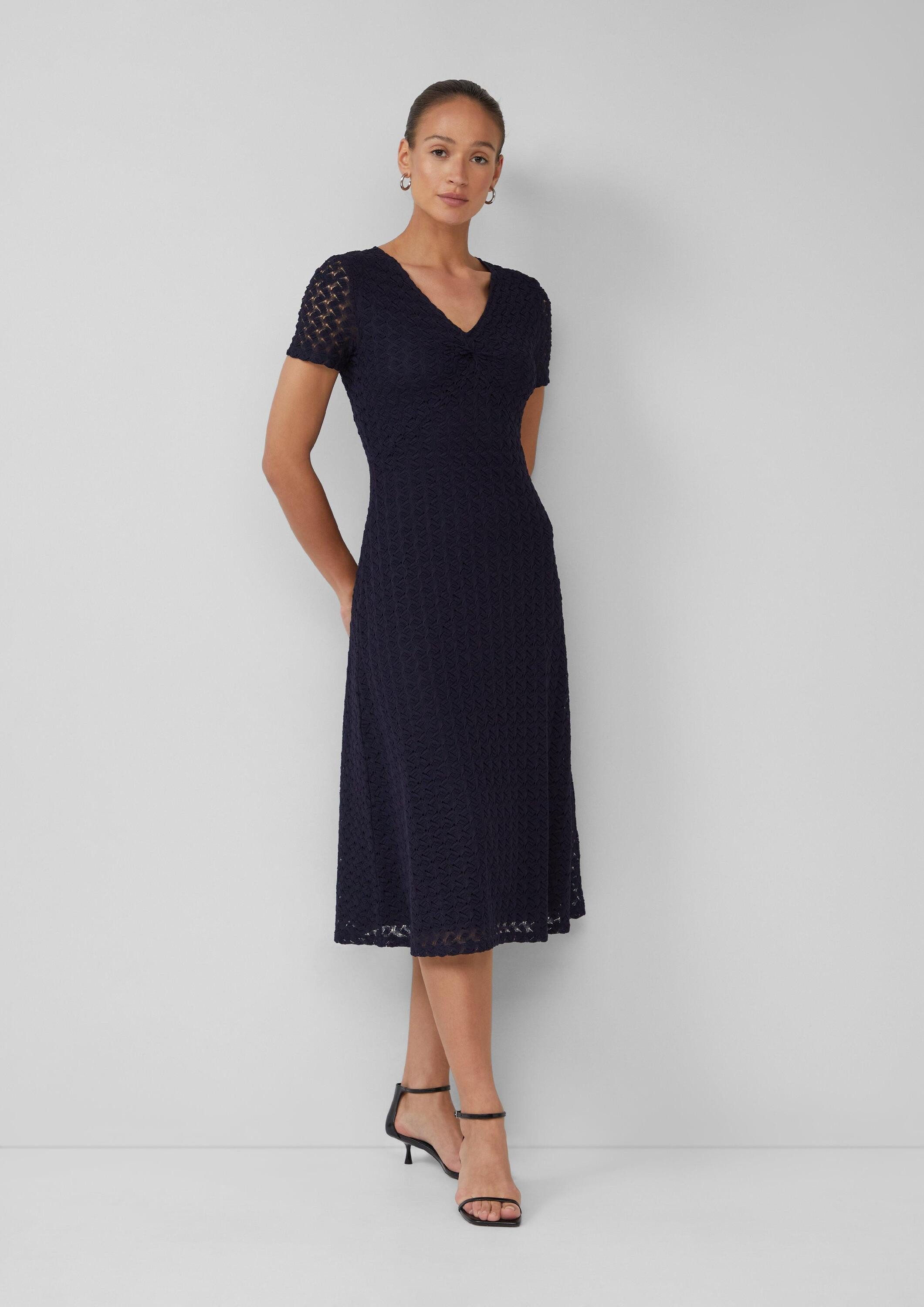 s.Oliver Midikleid Kleid Midikleid aus Strickjersey mit Knotendetail günstig online kaufen