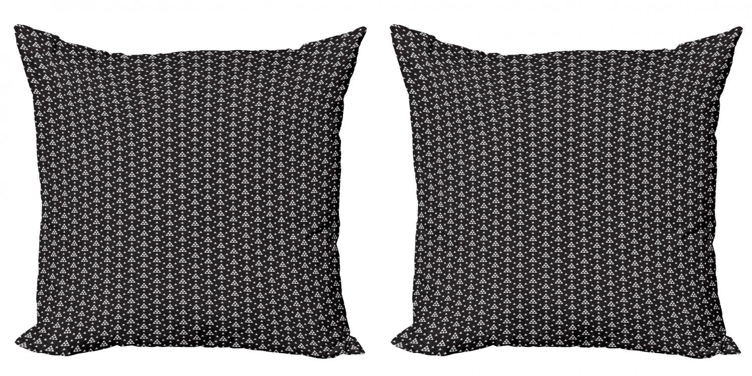 Accent Kissenbezüge Triangles Wiederholen (2 Doppelseitiger Geometrisch Stück), Digitaldruck, Modern von Abakuhaus Tiny