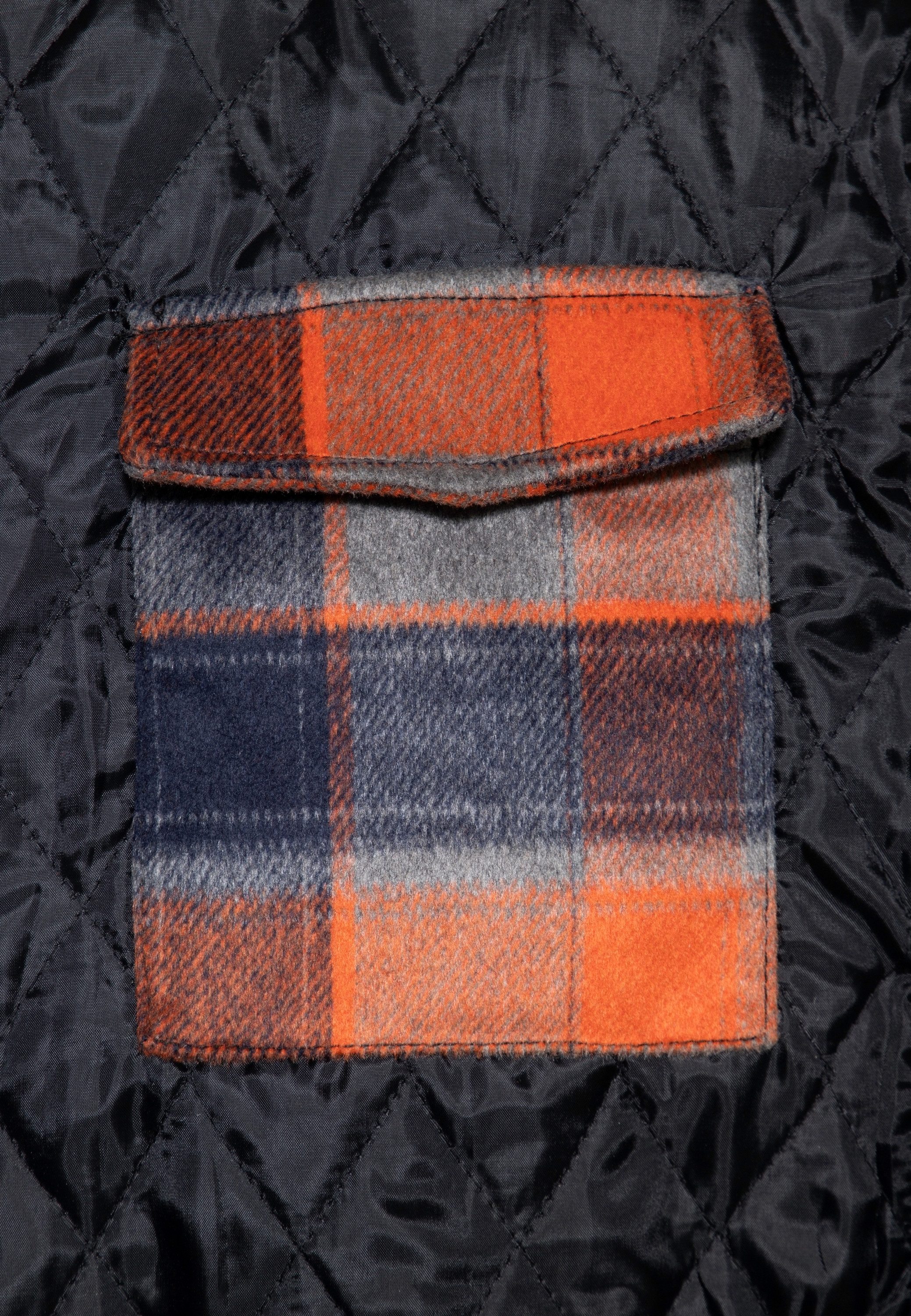 KingKerosin Kurzarmhemd mit Karo Optik