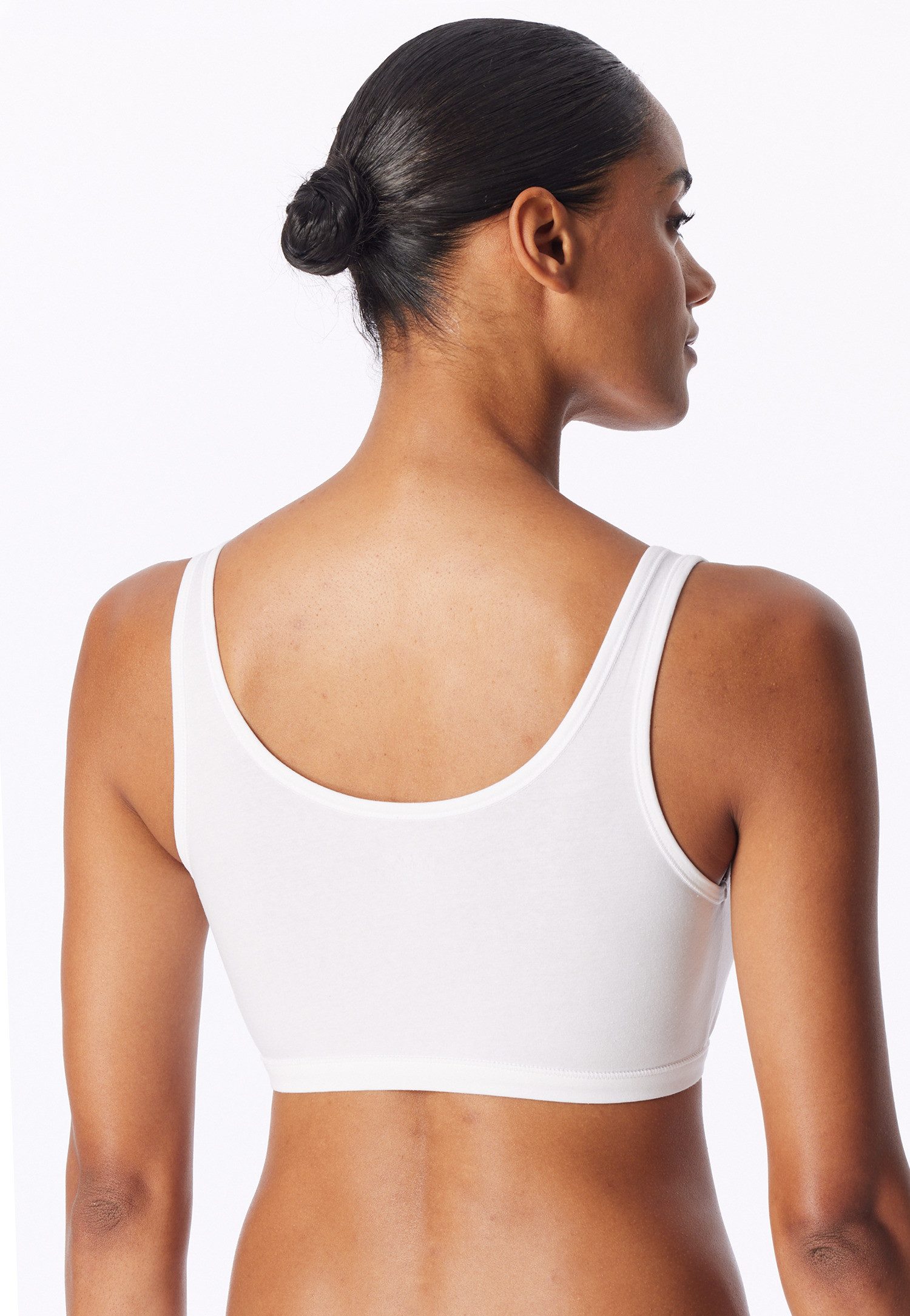 uncover by SCHIESSER Bustier Uncover Cotton (2er Pack) breite Träger, Cotton-Mix, elastisch, soft – Bild 4 von 5