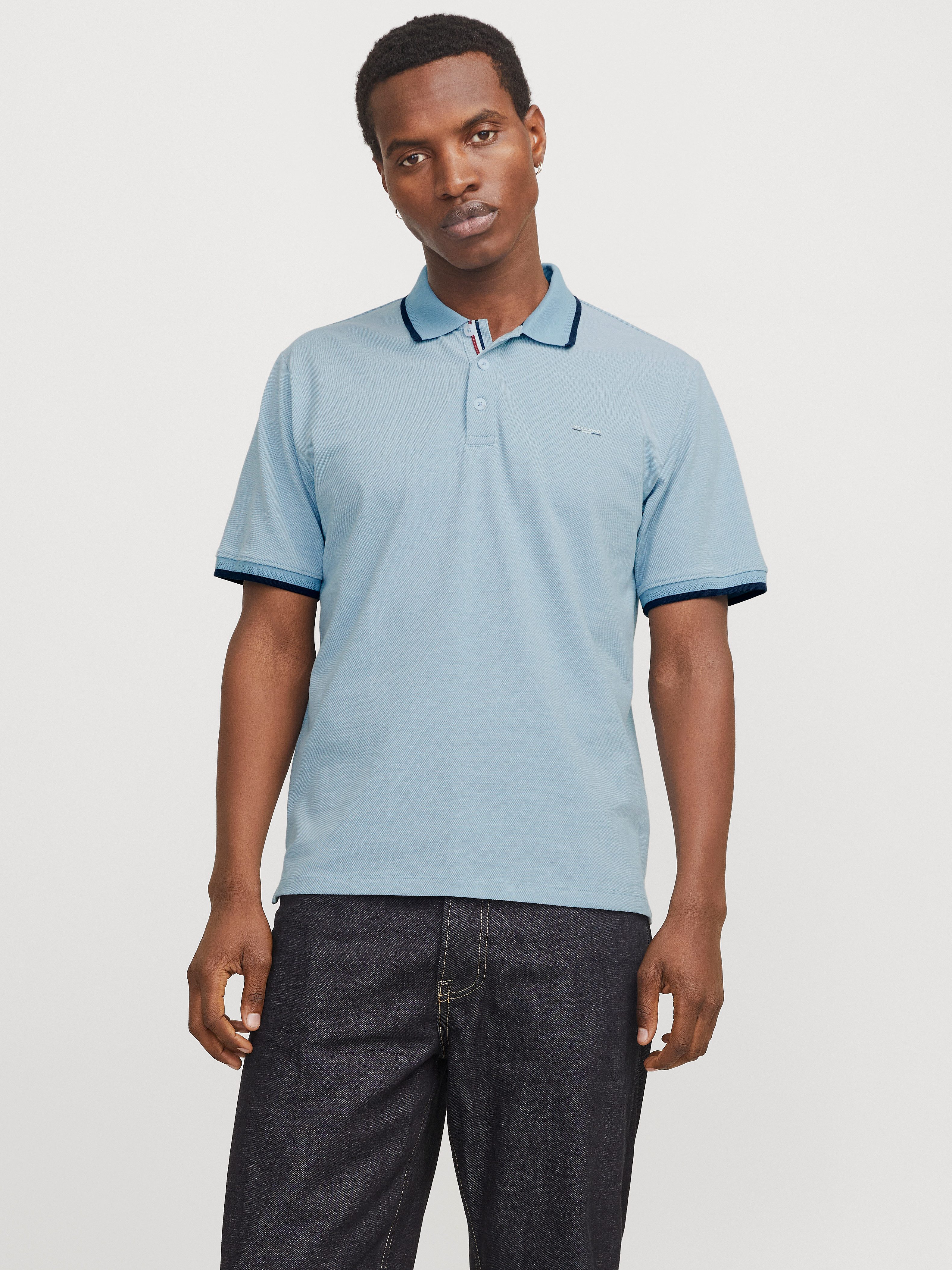 Jack & Jones Poloshirt JPRBLUALVES SS POLO SN mit Logo Stickerei günstig online kaufen