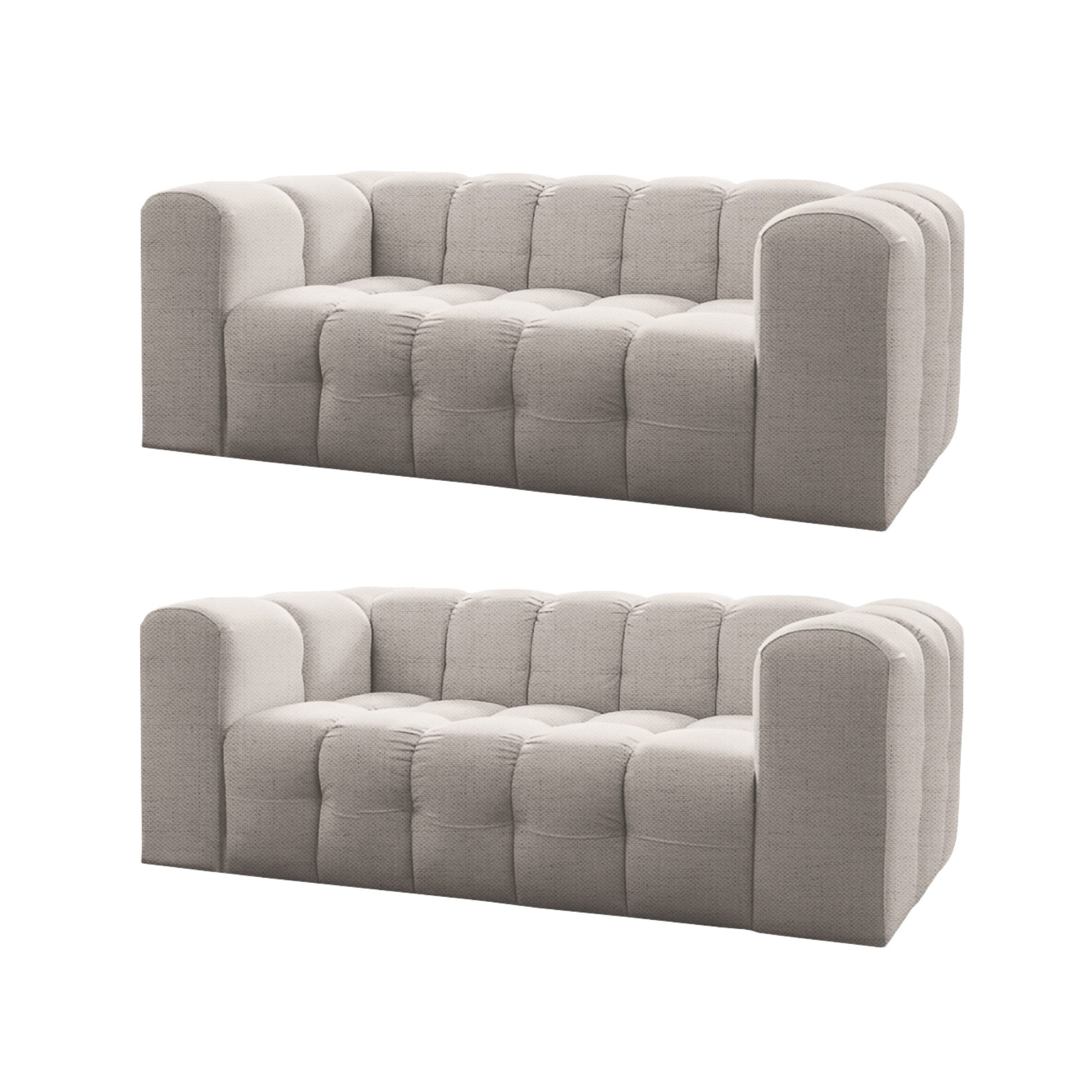 Friderik-EU 2-Sitzer BALOO Sofa 2-Sitzer Set 200 cm – HR-Schaum