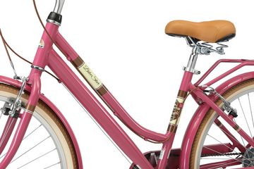 Bikestar Cityrad, 7 Gang Shimano RD-TY21 Schaltwerk, Kettenschaltung, für Damen, Kettenschaltung