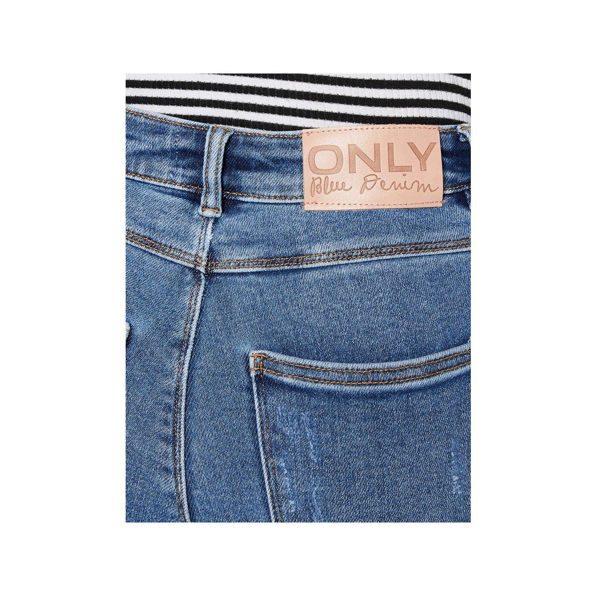 ONLY 5-Pocket-Jeans (1-tlg) mittel-blau regular